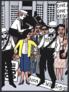 Faith Ringgold, The Right to Vote, from Letter from Birmingham City Jail, 2007