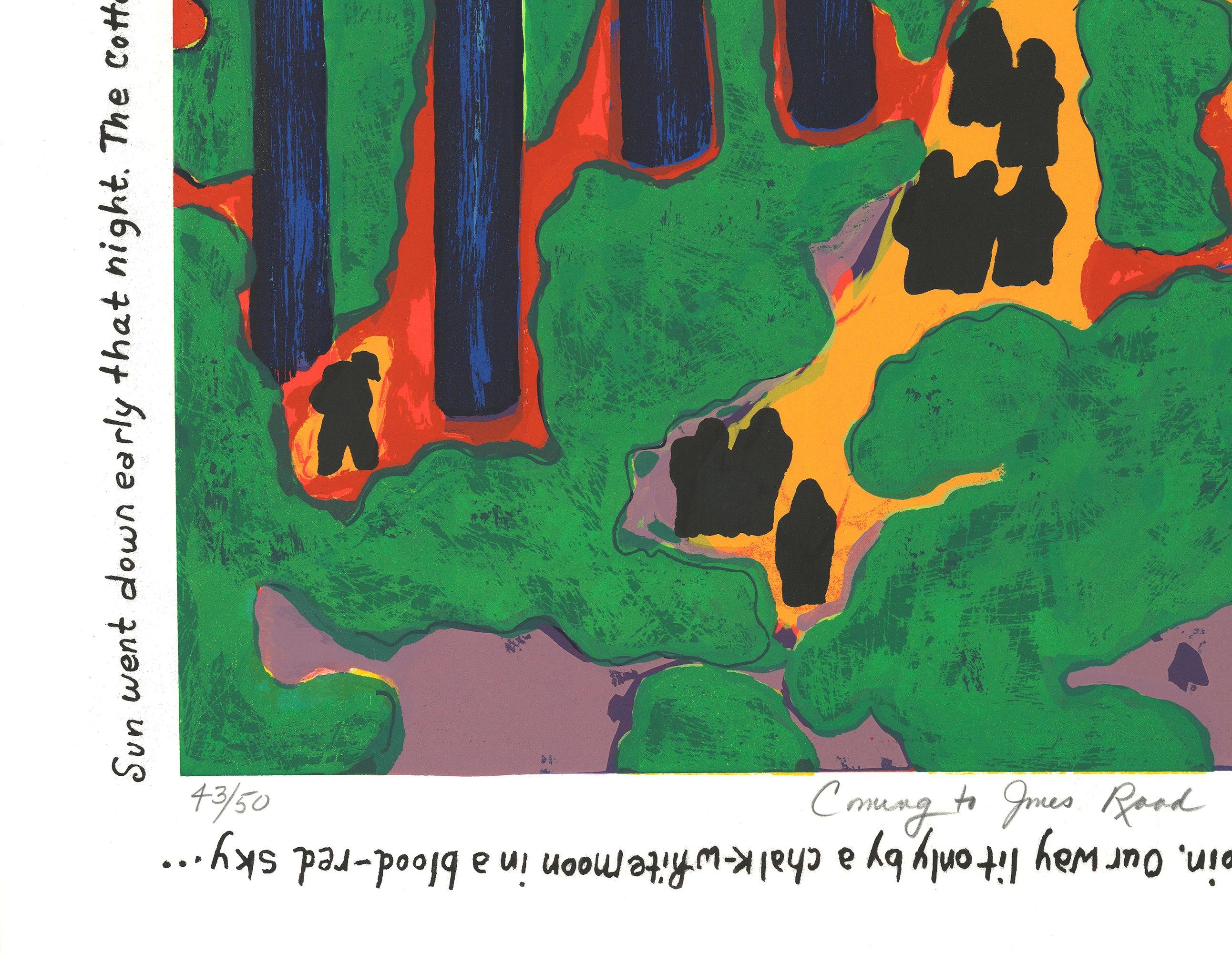 Faith Ringgold, una delle artiste più celebri d'America, ha costruito un profondo corpus di opere che documentano l'esperienza afroamericana. Questa serigrafia firmata, intitolata, datata e numerata (edizione di 50 esemplari) è basata sulla serie di