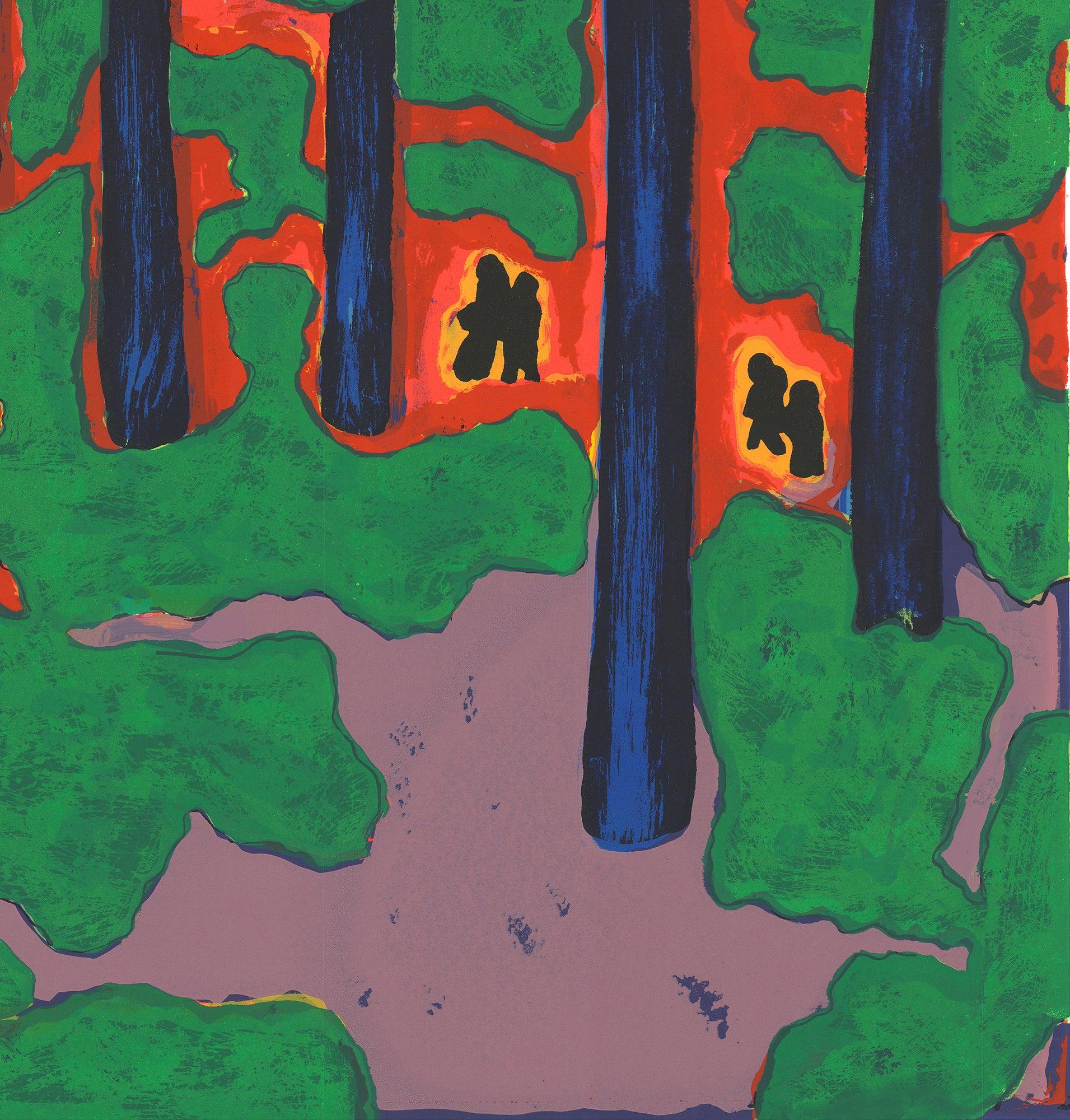 Ringgold-Coming to Jones Road Under a Blood Red Sky #5, 2004 - Firmato a mano in vendita 1