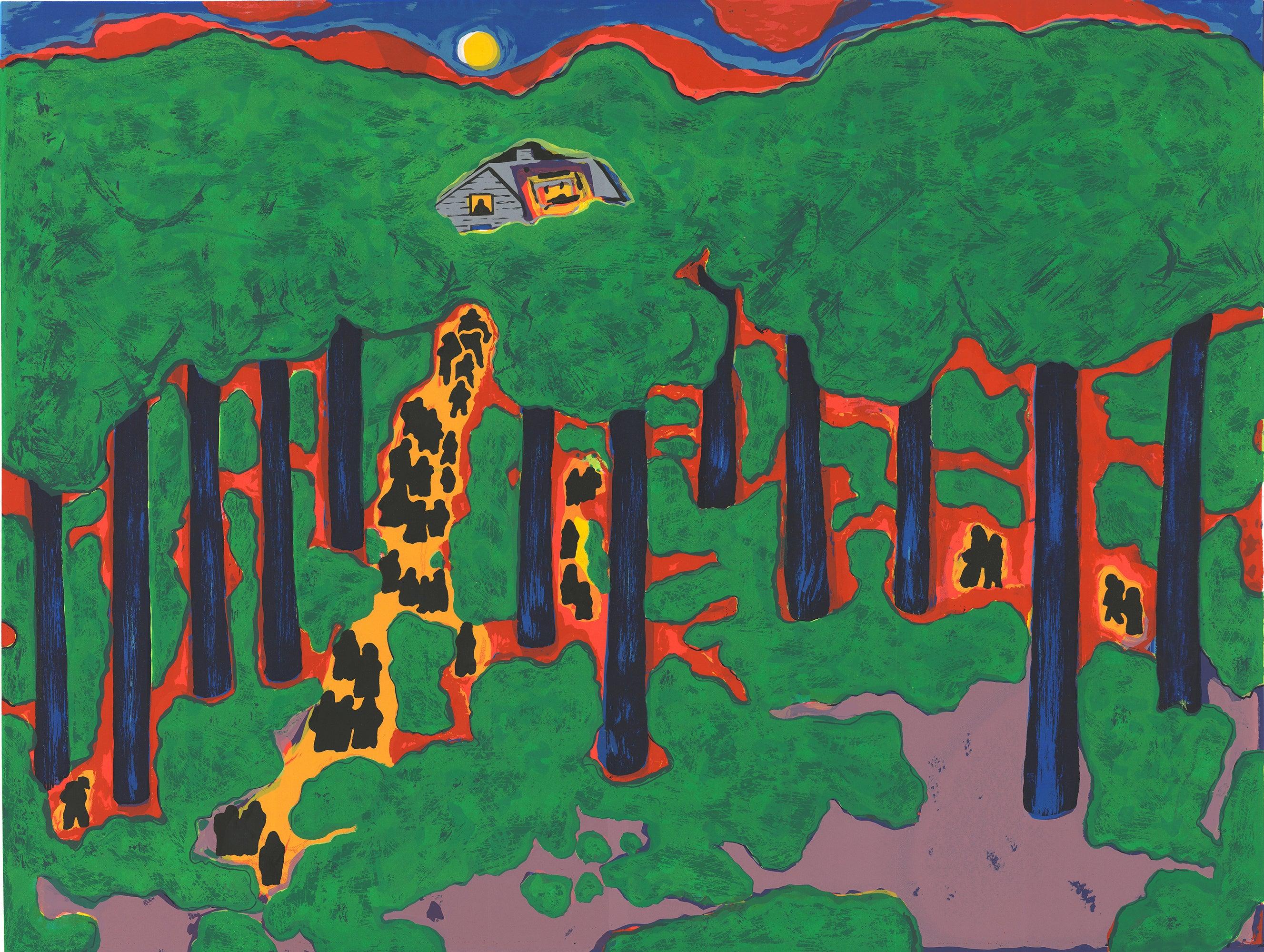 Ringgold-Coming to Jones Road Under a Blood Red Sky #5, 2004 - Firmato a mano in vendita 2