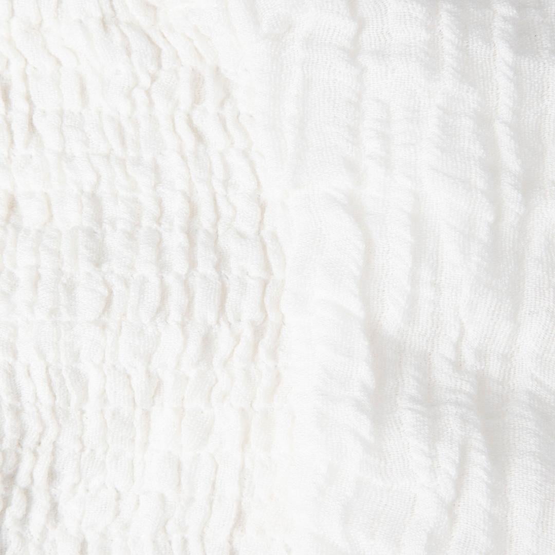 Faithfull The Brand haut en lin blanc avec nœud, taille S Bon état - En vente à London, GB