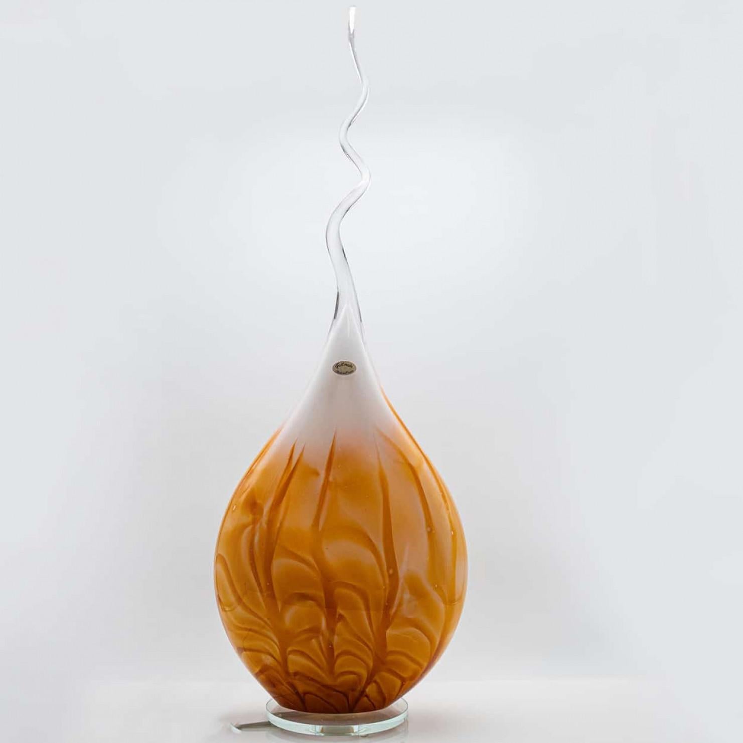 Faitmain Flame Vidrio Amarillo Naranja Claro, Francia Francés en venta