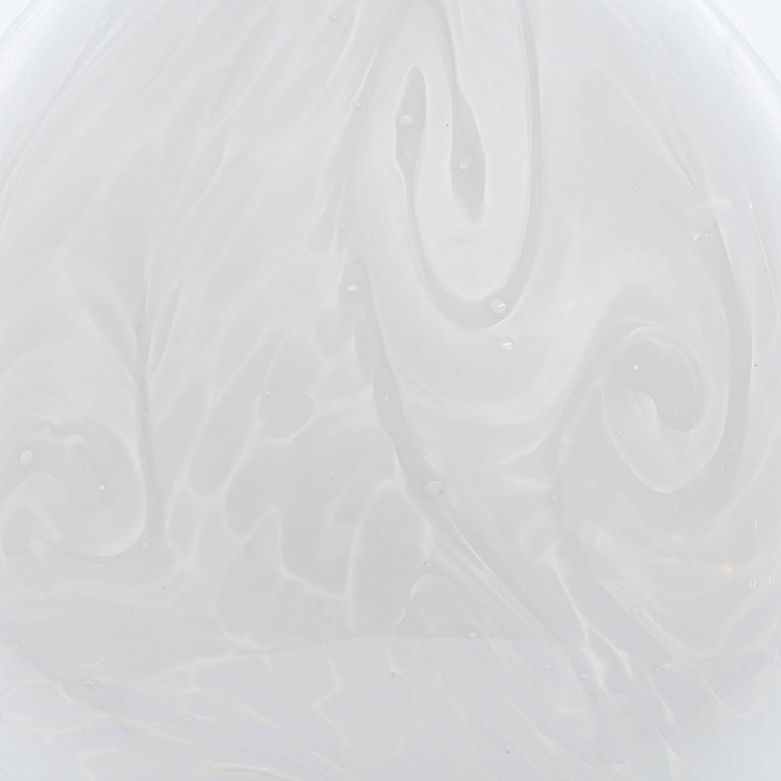 Faitmain Flame Light Weißglas, Frankreich (Moderne der Mitte des Jahrhunderts) im Angebot