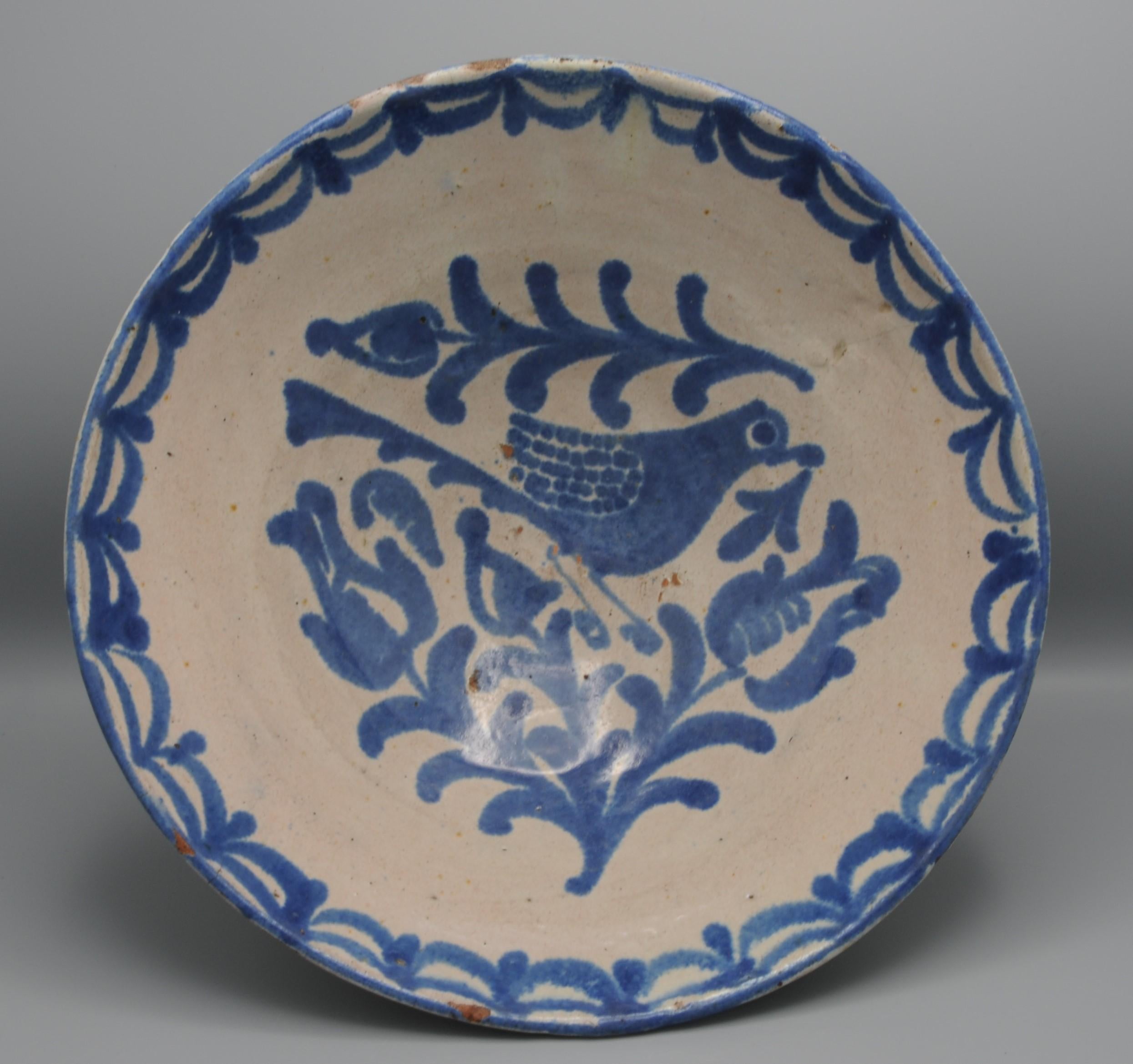 Folk Art Fajalauza dish - 19th century