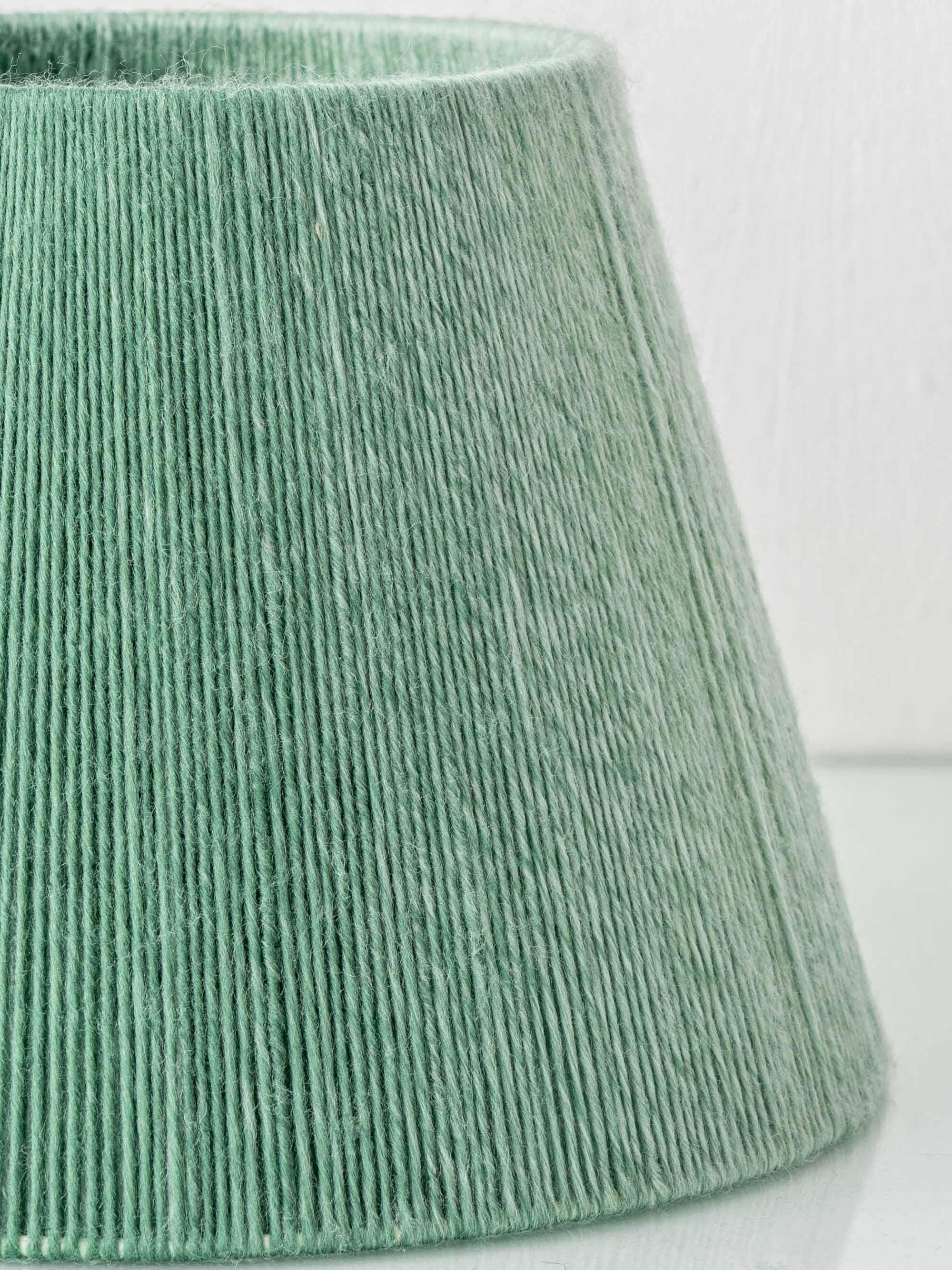 Fajalauza Granada Lampe à poser en céramique bleu vert, abat-jour en laine mérinos neuve en vente 1