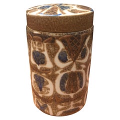 Fajance Ceramic Lidded Jar / Humidor by Nils Thorsson for Royal Copenhagen
