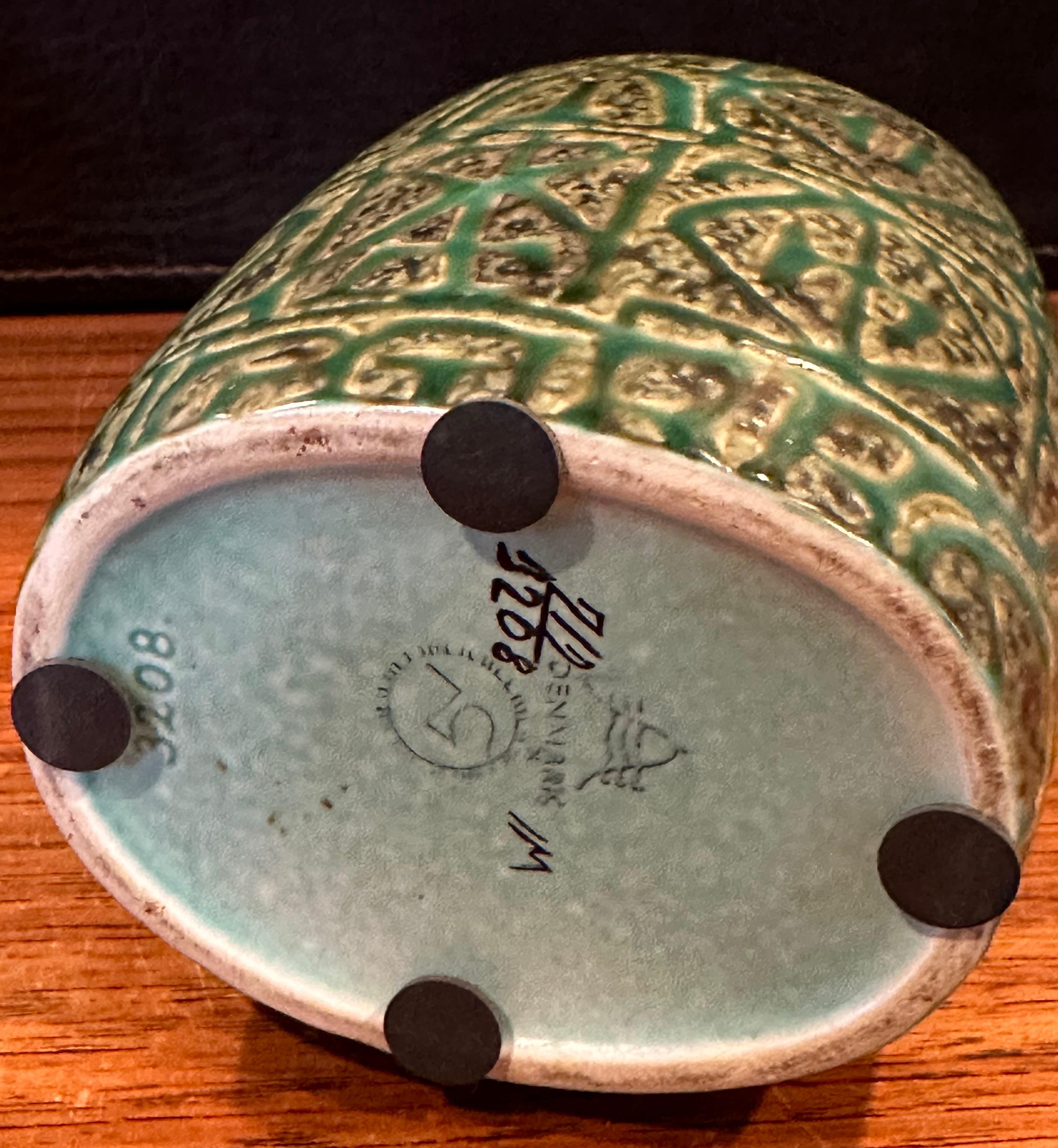 Fajance Lidded Box / Canister and Vase by Nils Thorsson for Royal Copenhagen For Sale 2