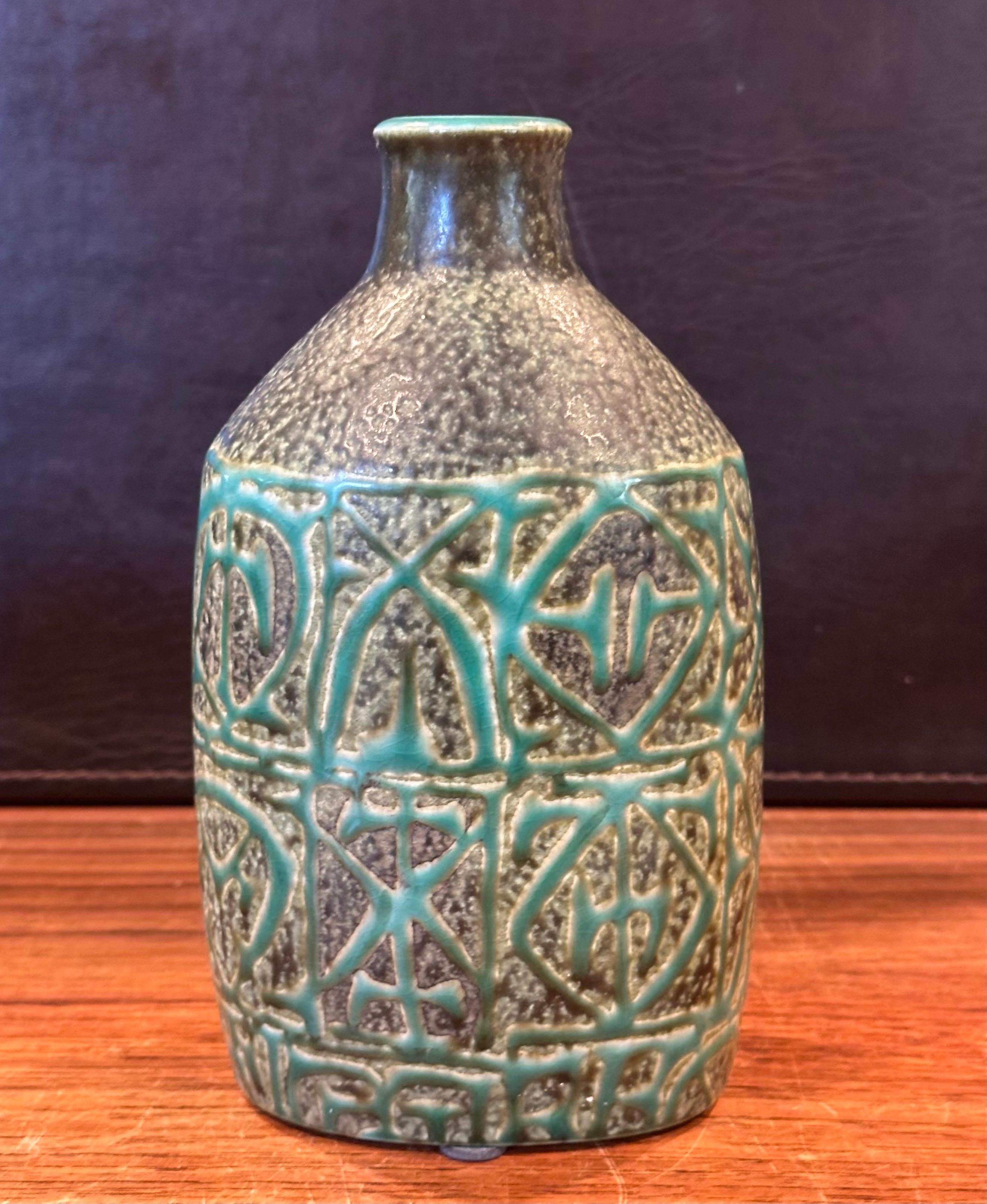 20th Century Fajance Lidded Box / Canister and Vase by Nils Thorsson for Royal Copenhagen For Sale