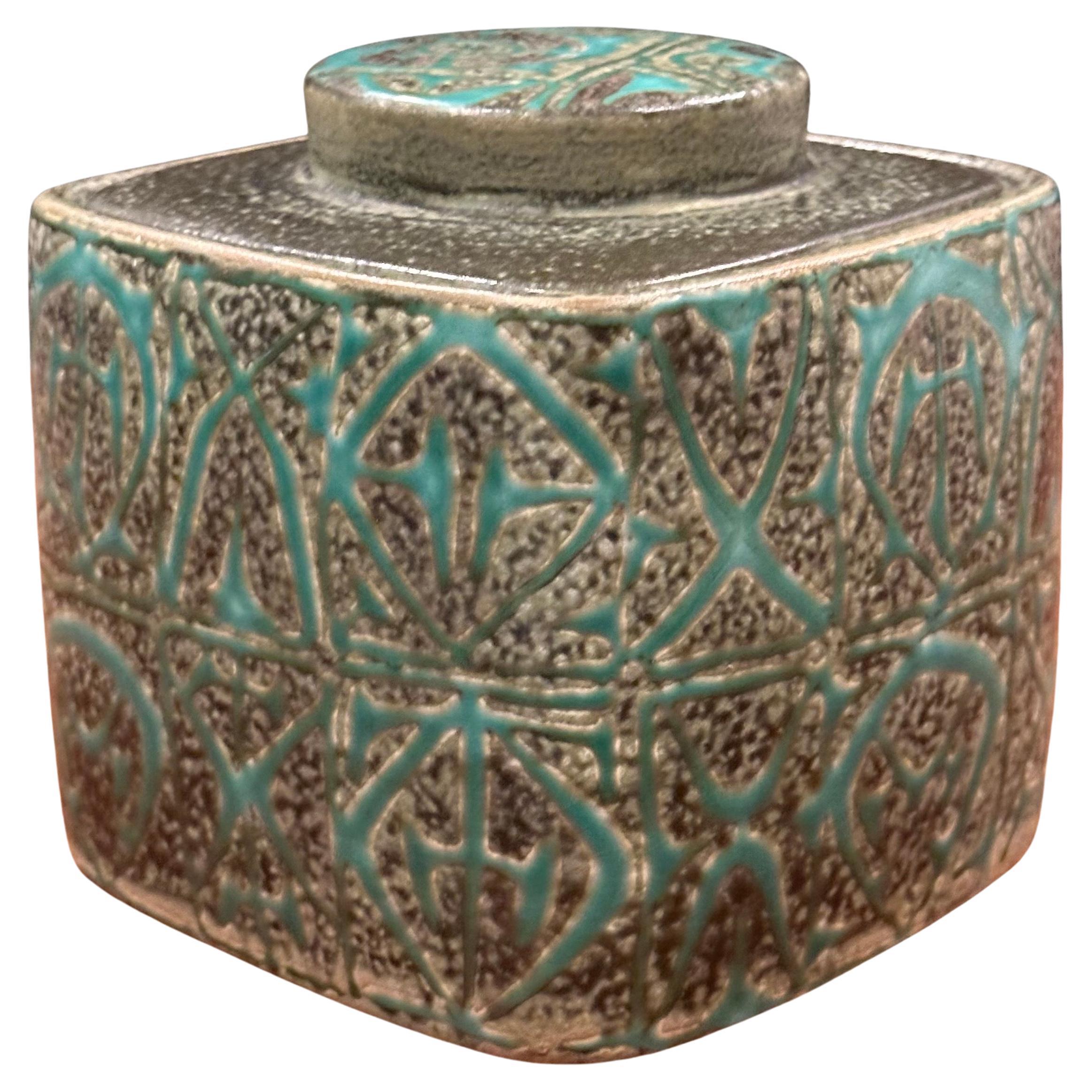 Fajance Lidded Box / Humidor by Nils Thorsson for Royal Copenhagen For Sale 5