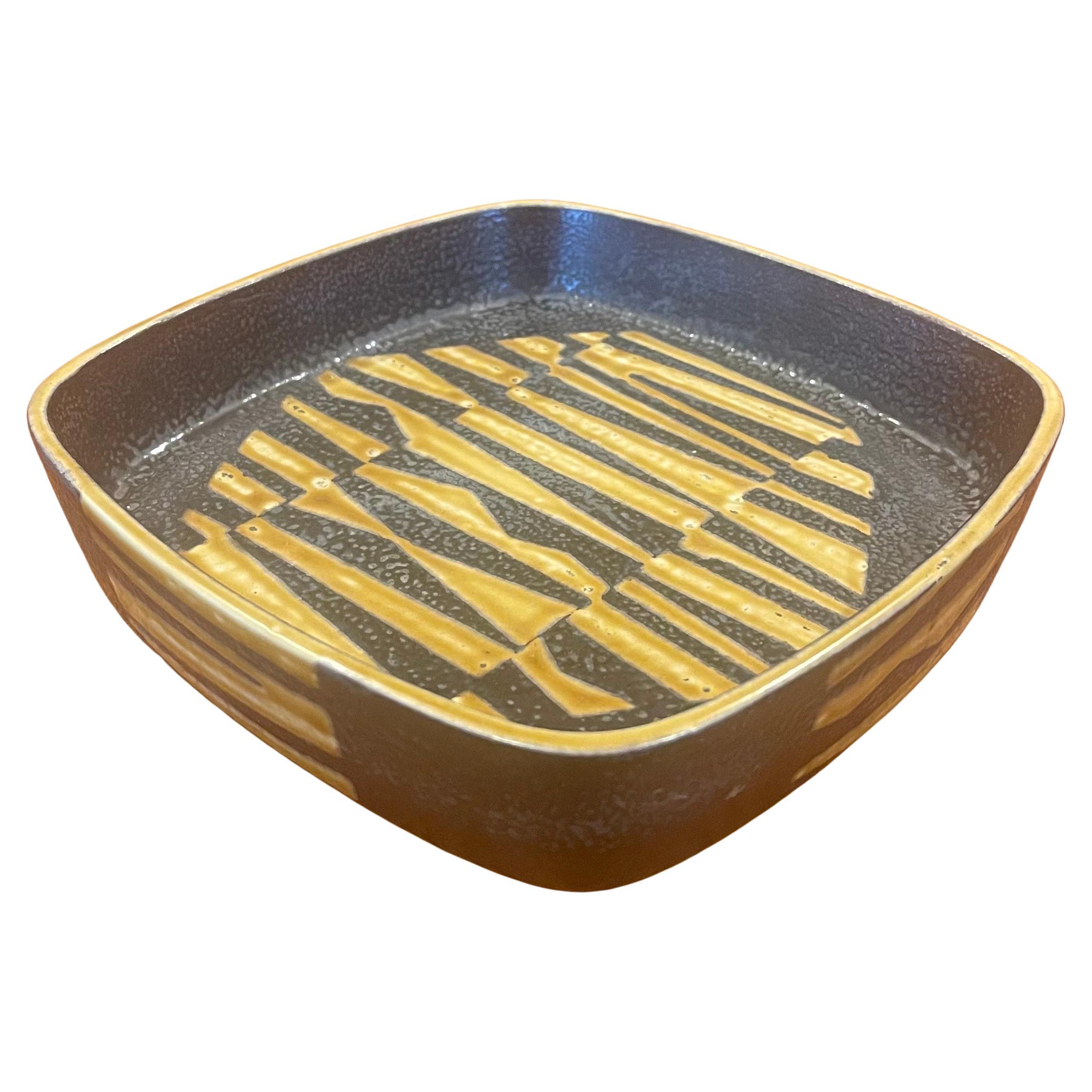 Fajance Square Bowl by Nils Thorsson for Royal Copenhagen For Sale