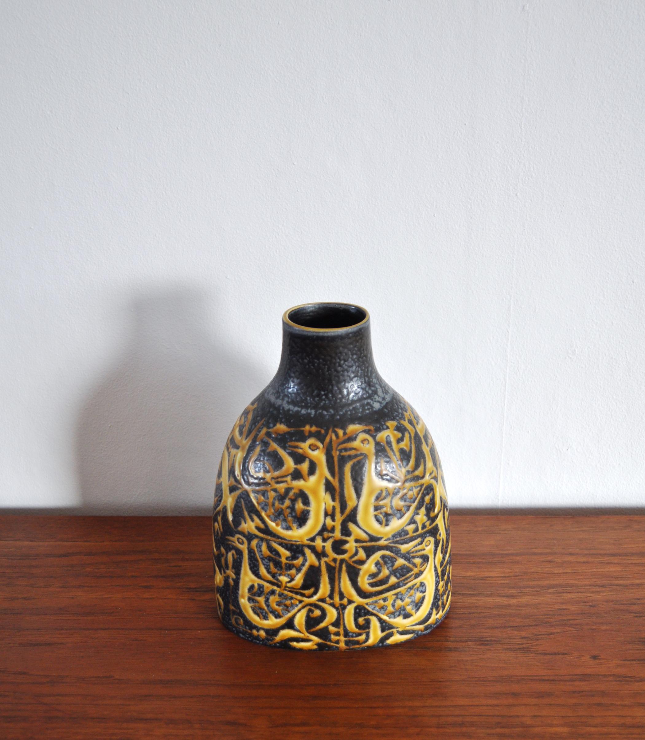 Fajance Vase by Nils Thorsson Baca Royal Copenhagen For Sale 3