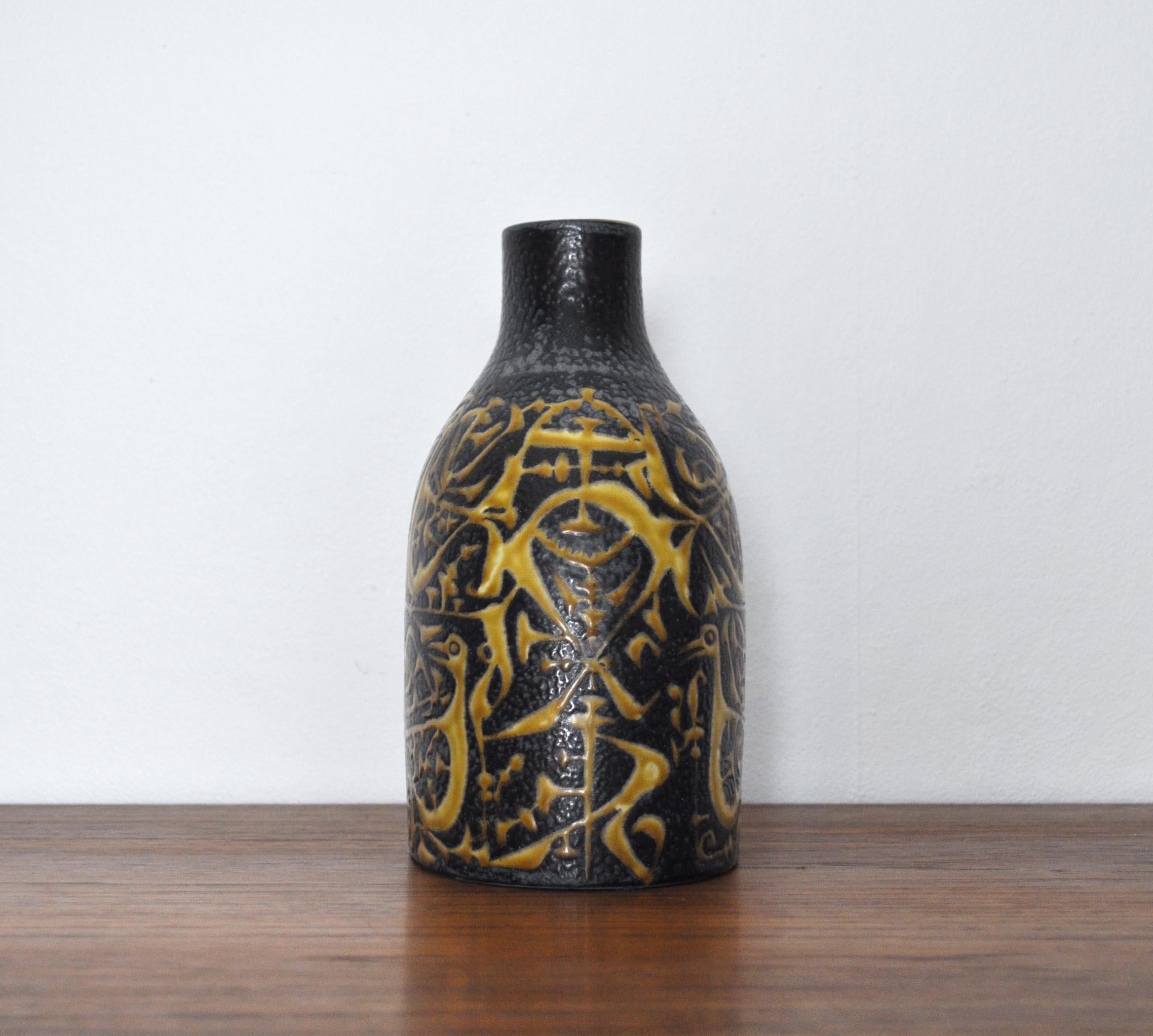Danish Fajance Vase by Nils Thorsson Baca Royal Copenhagen For Sale