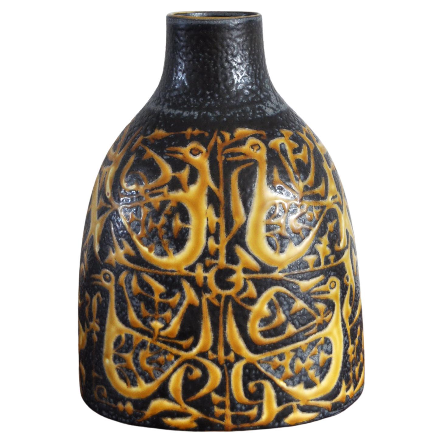 Fajance Vase by Nils Thorsson Baca Royal Copenhagen For Sale