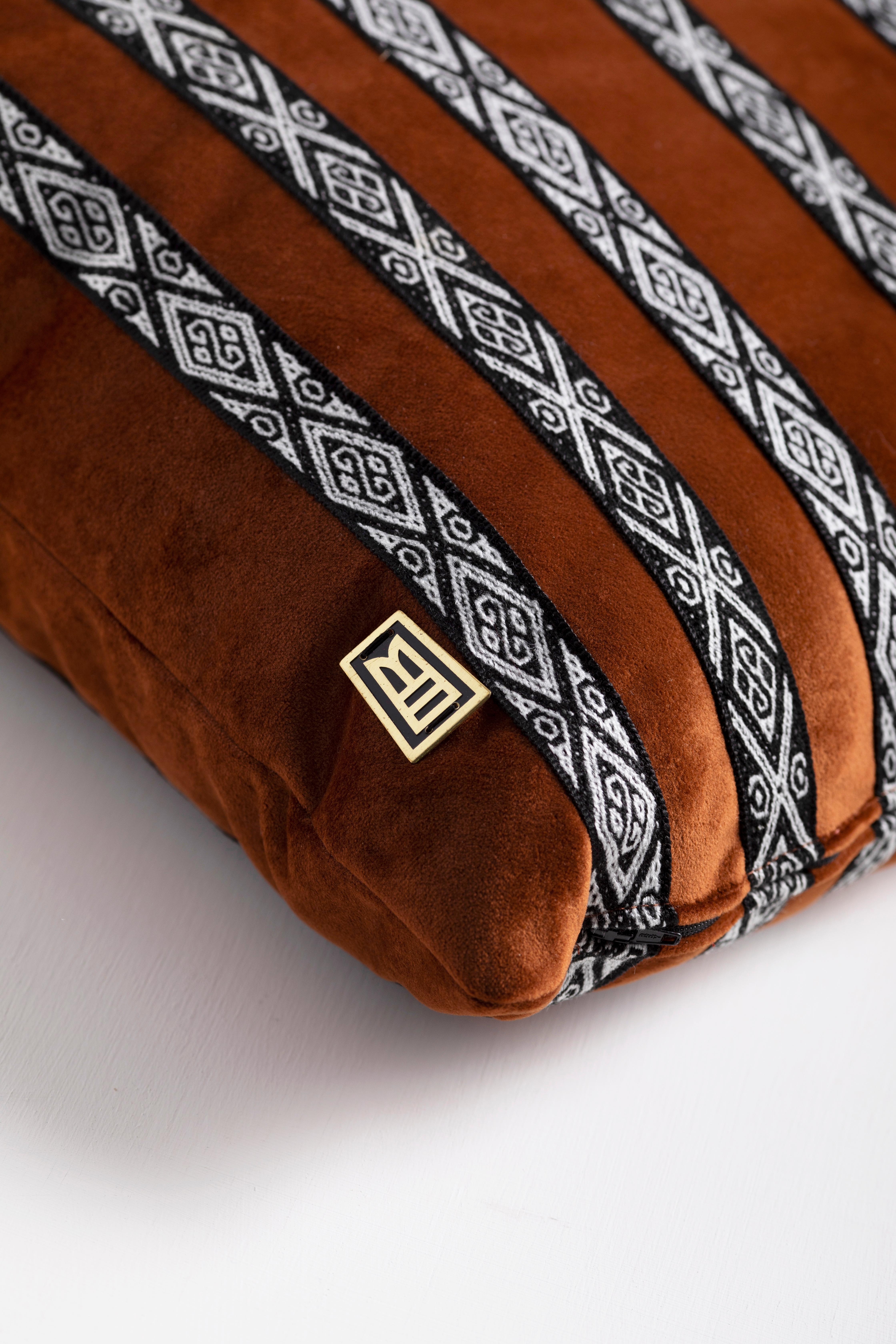 organic andean patterned throw pillows