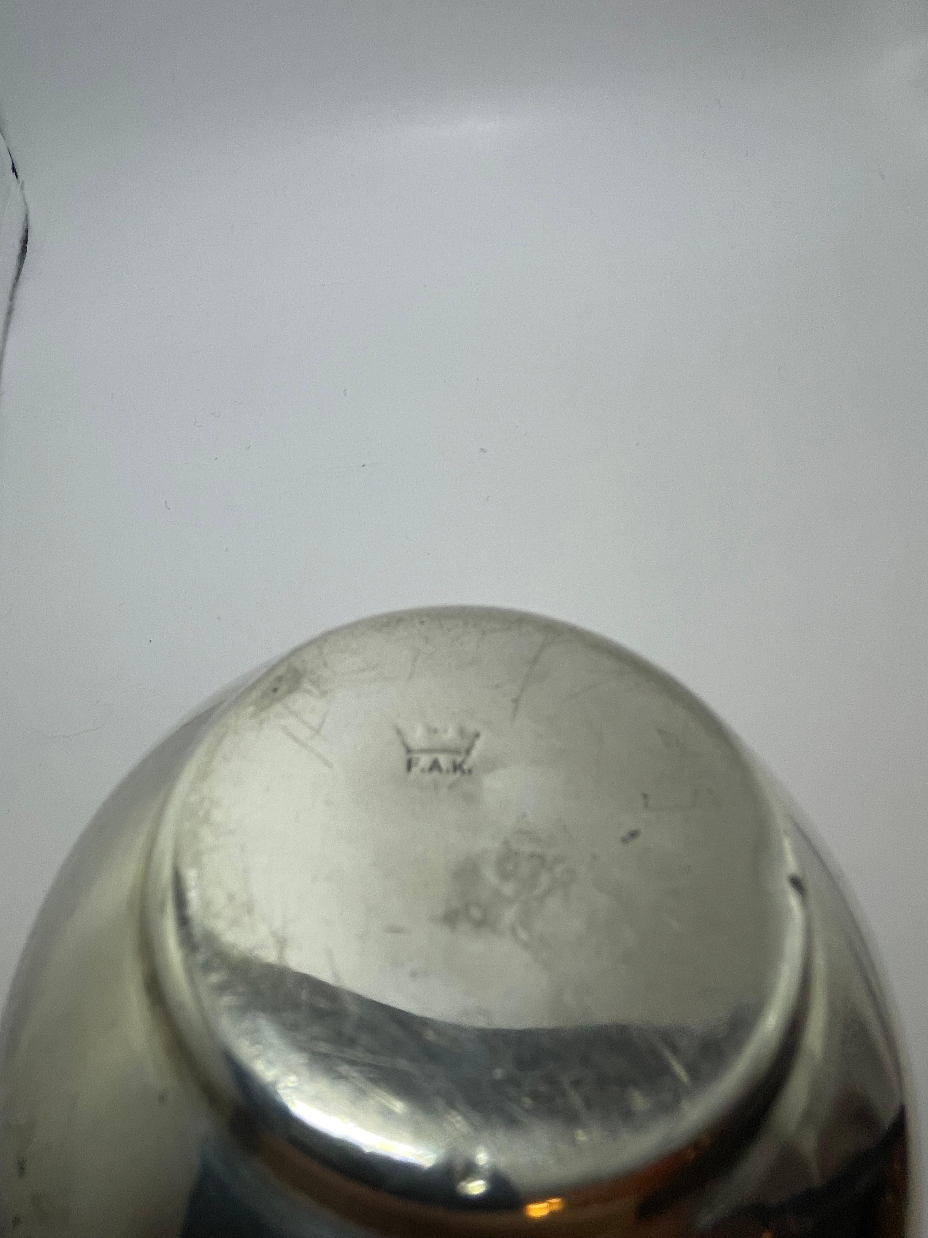 Svedese FAK - Vaso placcato in argento - Modernità scandinava - Svezia anni 30 in vendita