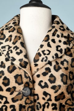 Fake furs jacket with leopard print Mila SchÖn