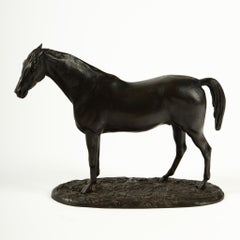 Fakir, English Thoroughbred Stallion – Early 20th-Century Patinated Bronze