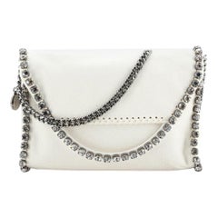 Falabella Clutch on Chain Embellished Shaggy Deer