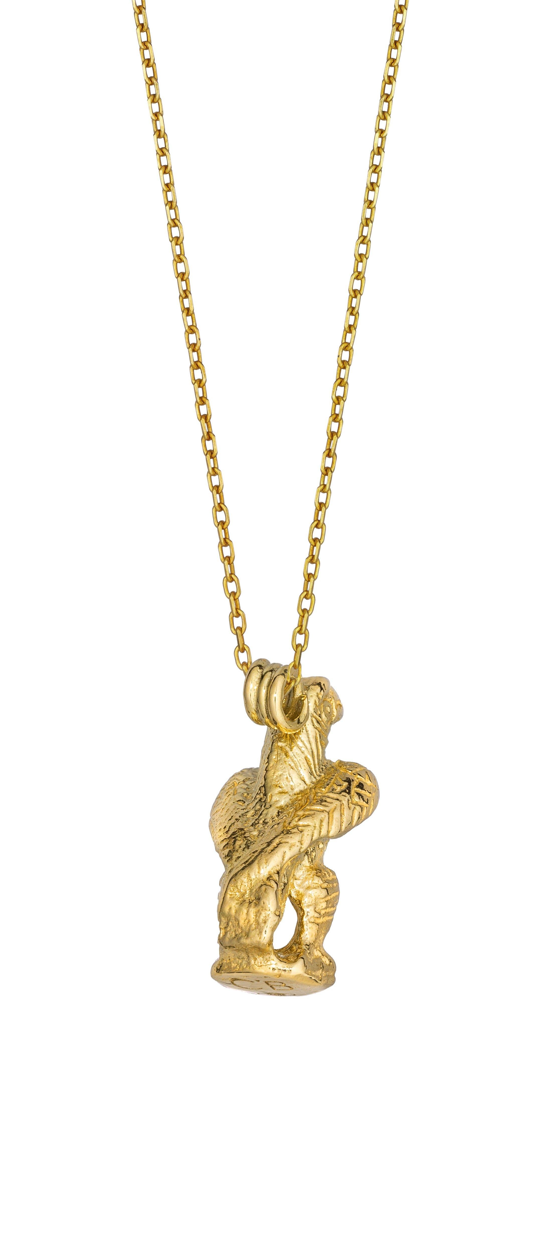 Falco Pendant, 18 Karat Yellow Gold with Sapphire
Handcrafted and individually cast in 18-karat solid yellow gold. Olivia carves each piece from wax, making these pendants unique, which we believe is what gives them their beauty.
The falcon has a