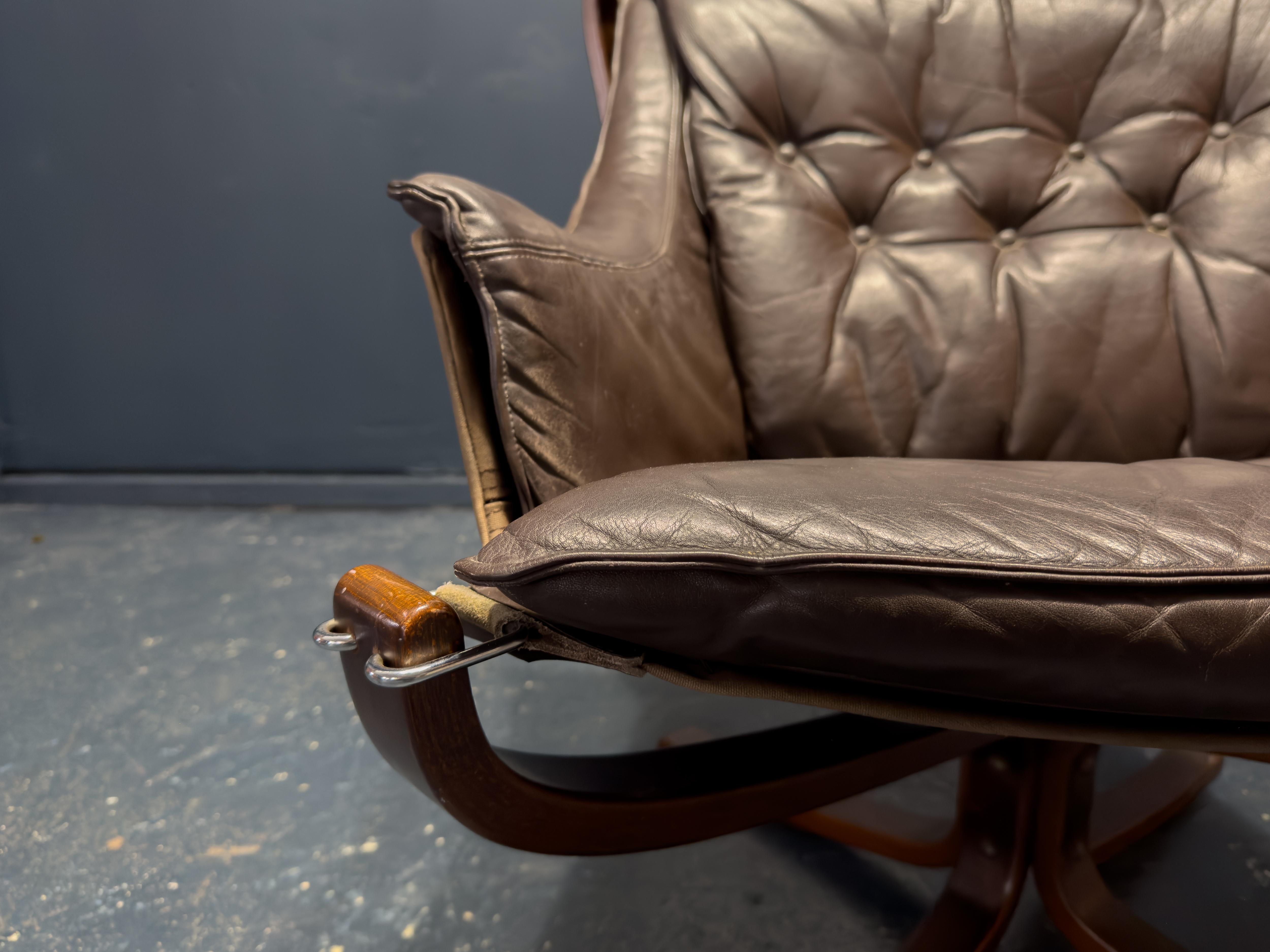 Late 20th Century Falcon Armchair by Sigurd Resell For Sale