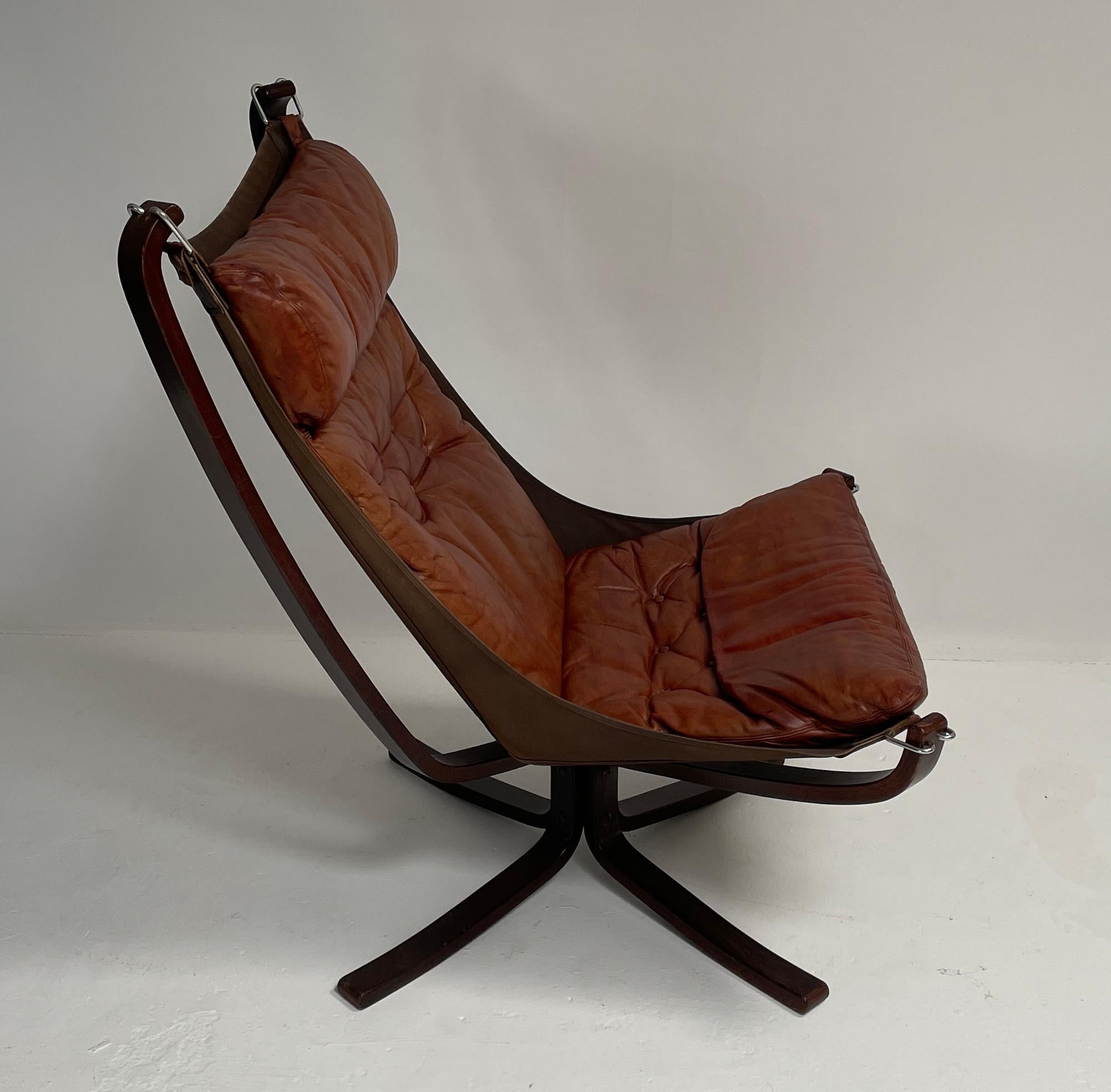 Falcon Chair and Ottoman,  By Sigurd Ressell 1