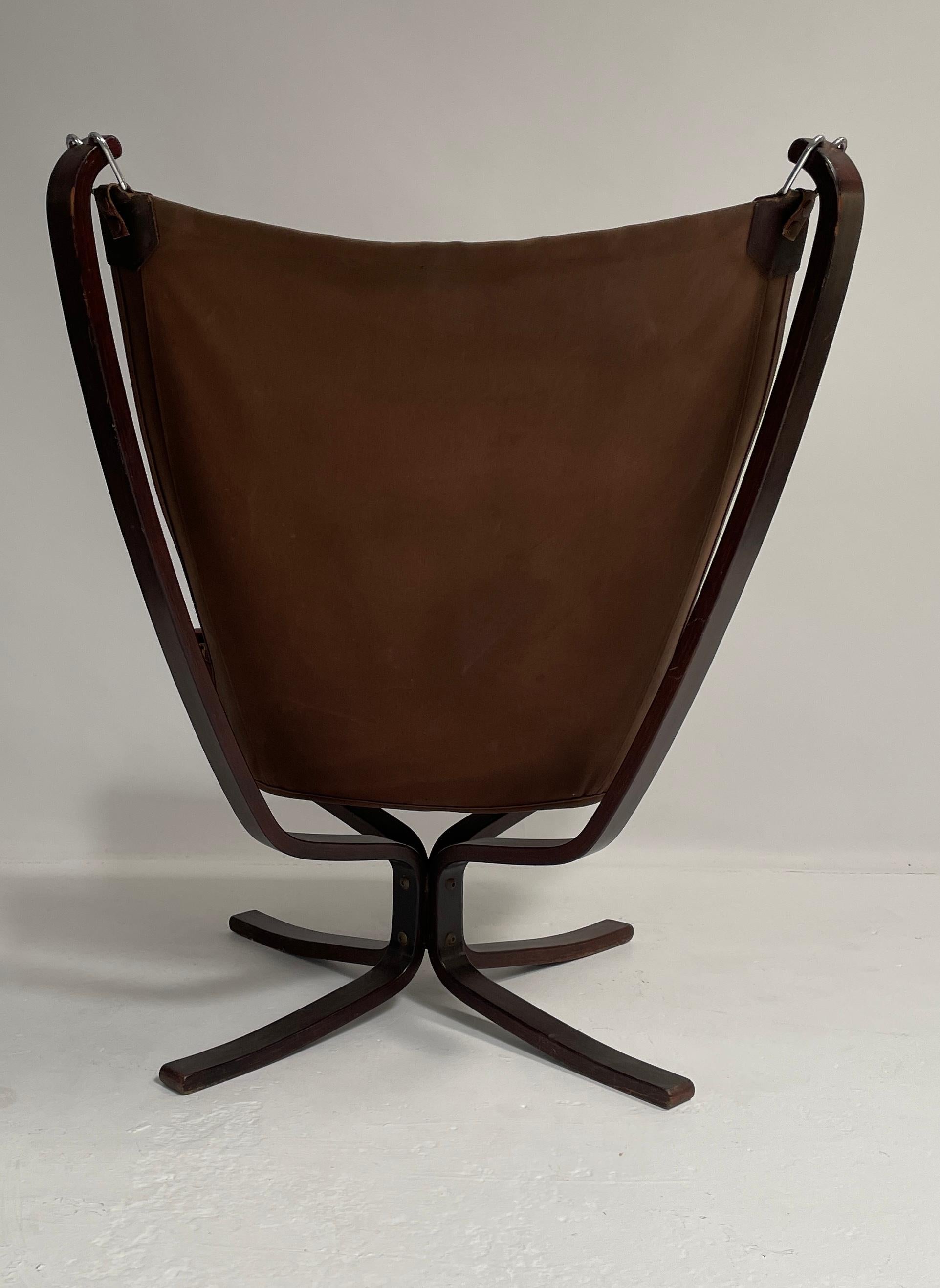 20th Century Falcon Chair and Ottoman,  By Sigurd Ressell