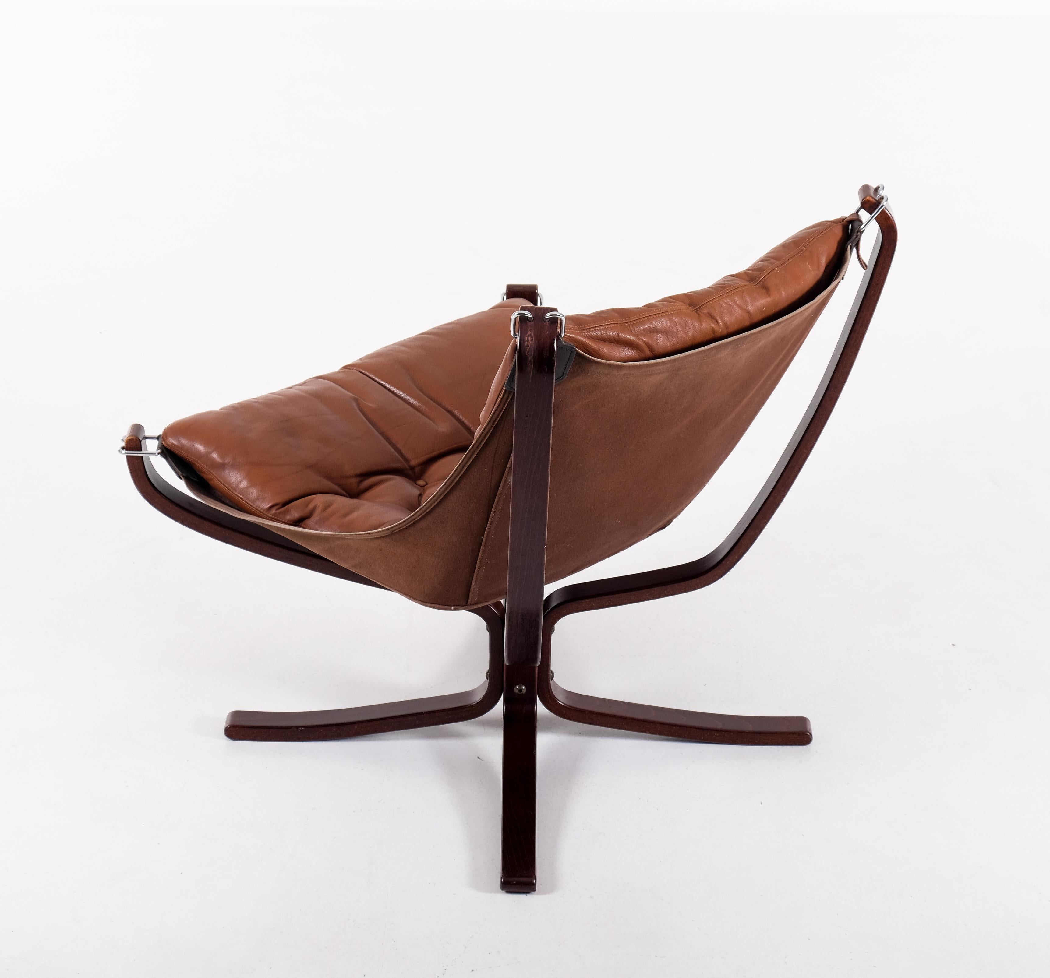 Scandinavian Modern Falcon Chair by Sigurd Ressell, 1970s