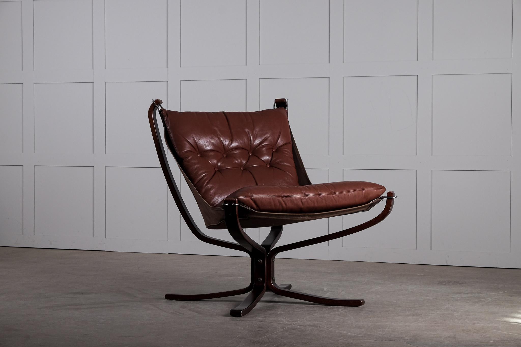 Falcon Chair by Sigurd Ressell, 1970s In Good Condition In Stockholm, SE