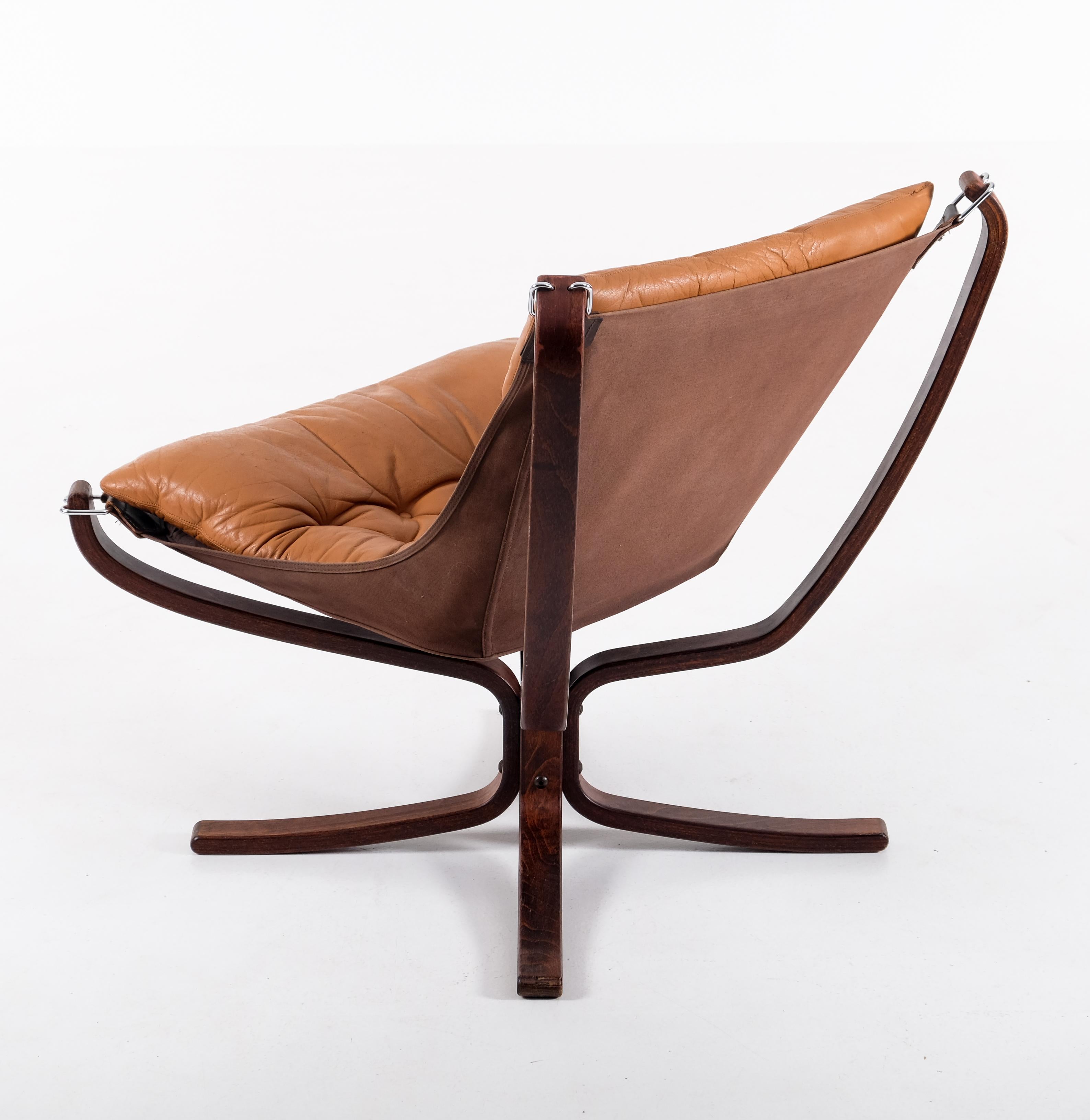 Chaise Falcon de Sigurd Ressell, 1970 Bon état - En vente à Stockholm, SE