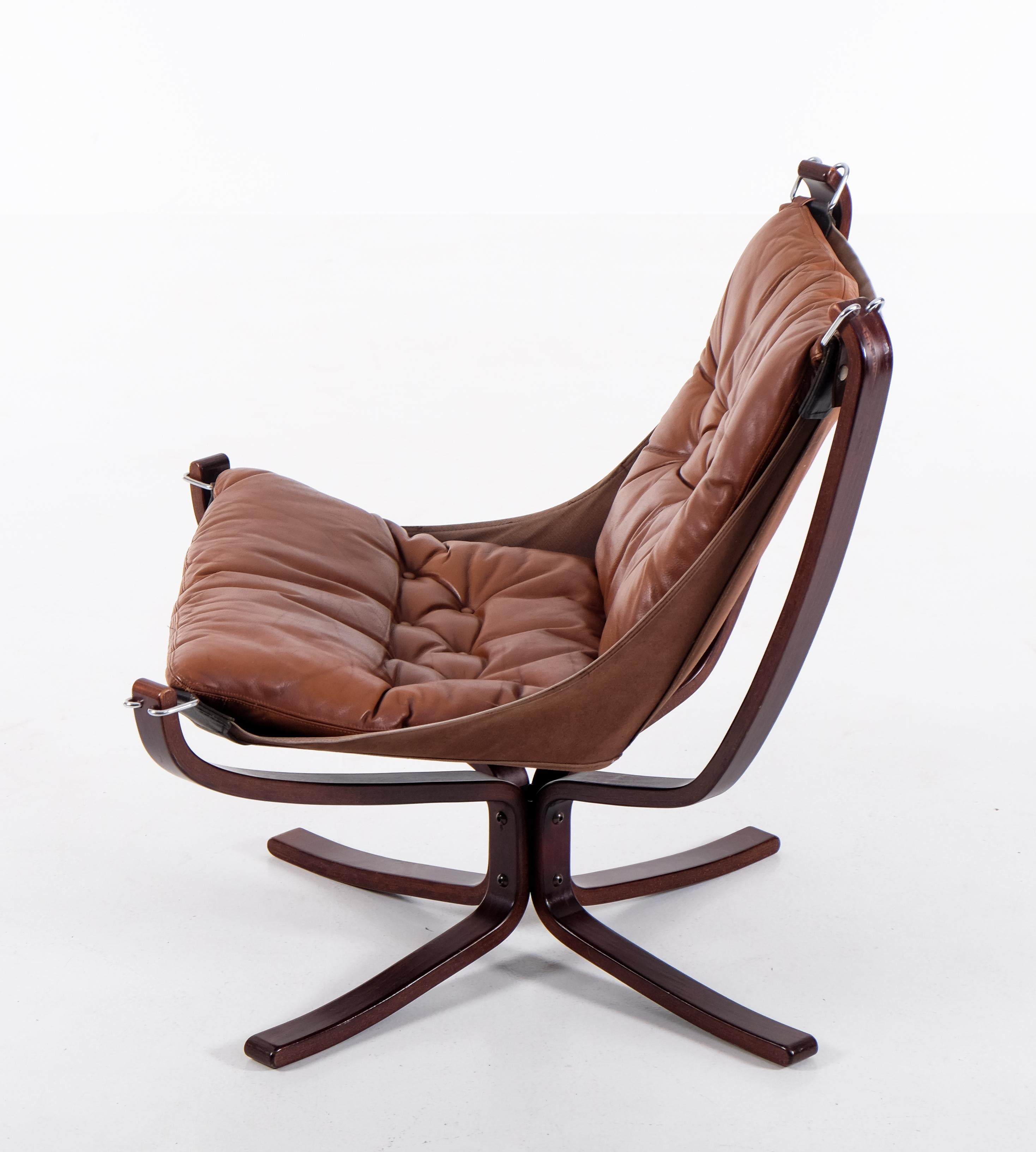 Falcon Chair by Sigurd Ressell, 1970s In Good Condition In Stockholm, SE