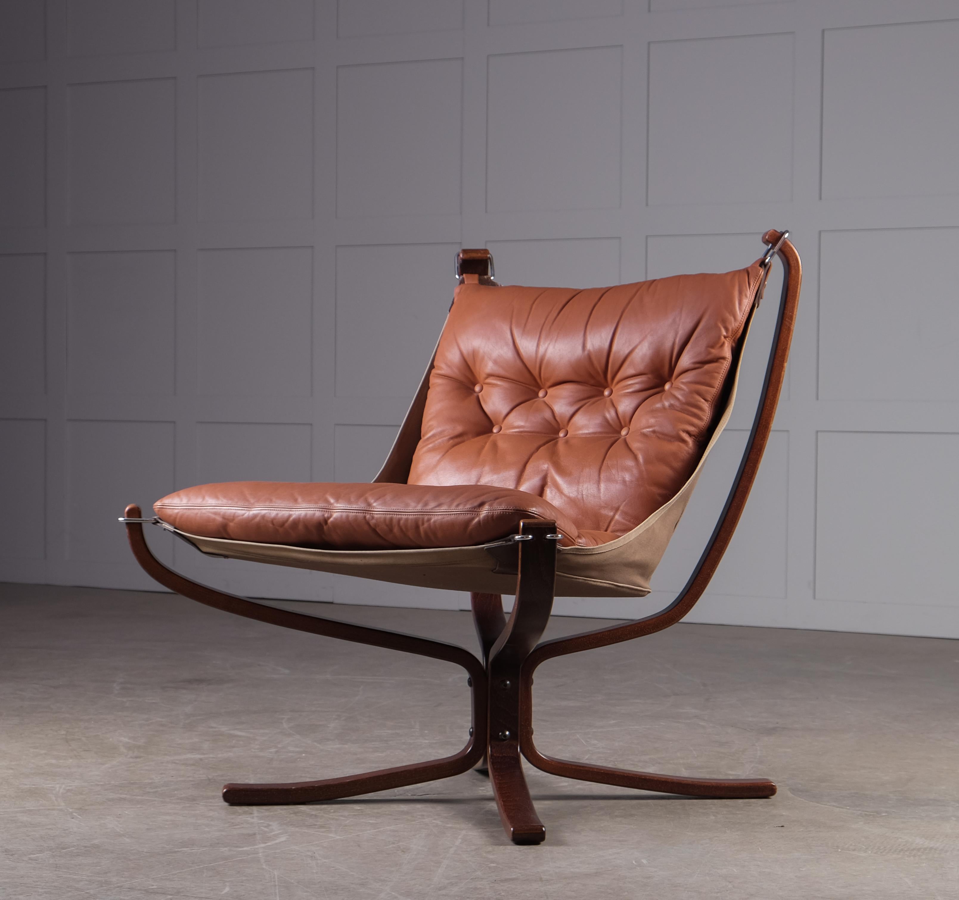 Late 20th Century Falcon Chair by Sigurd Ressell, 1970s