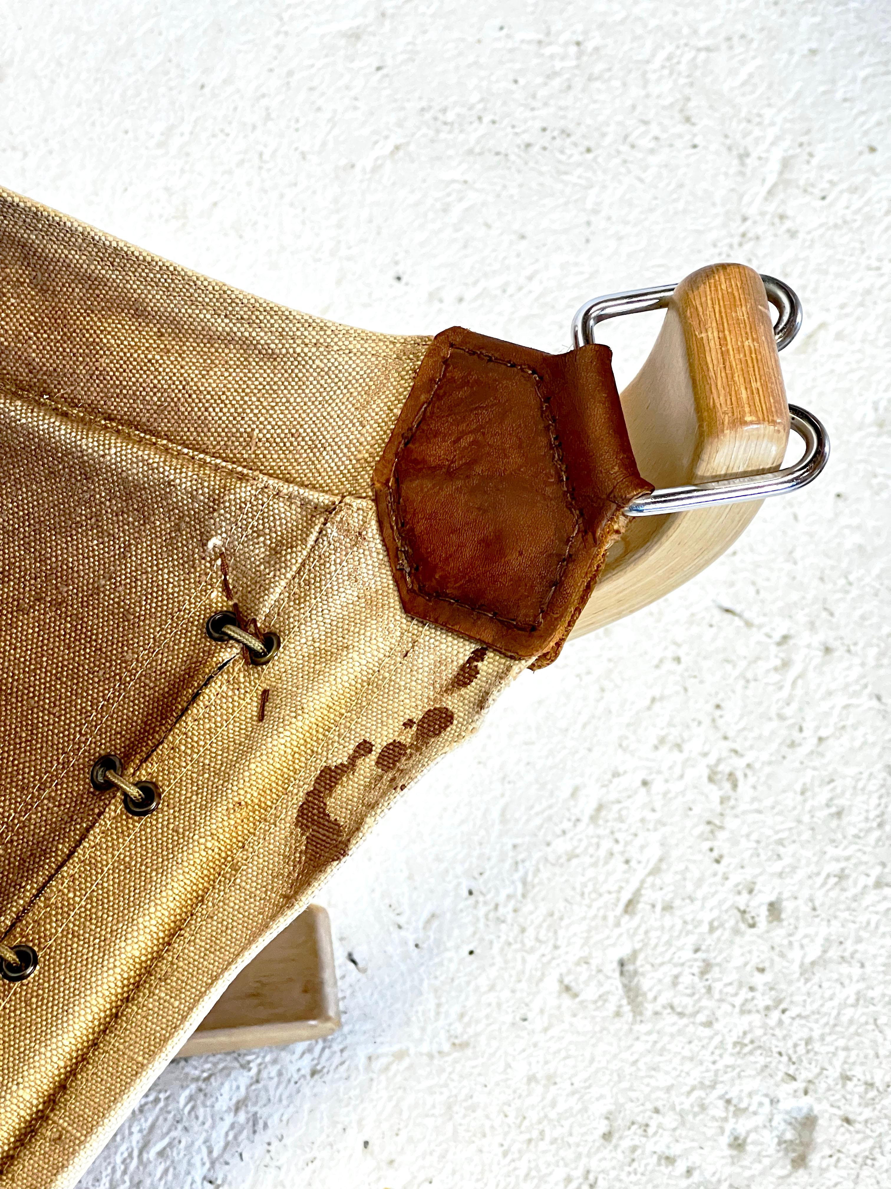 Falcon chair, design Sigurd Ressell, wood and brown leather version 10