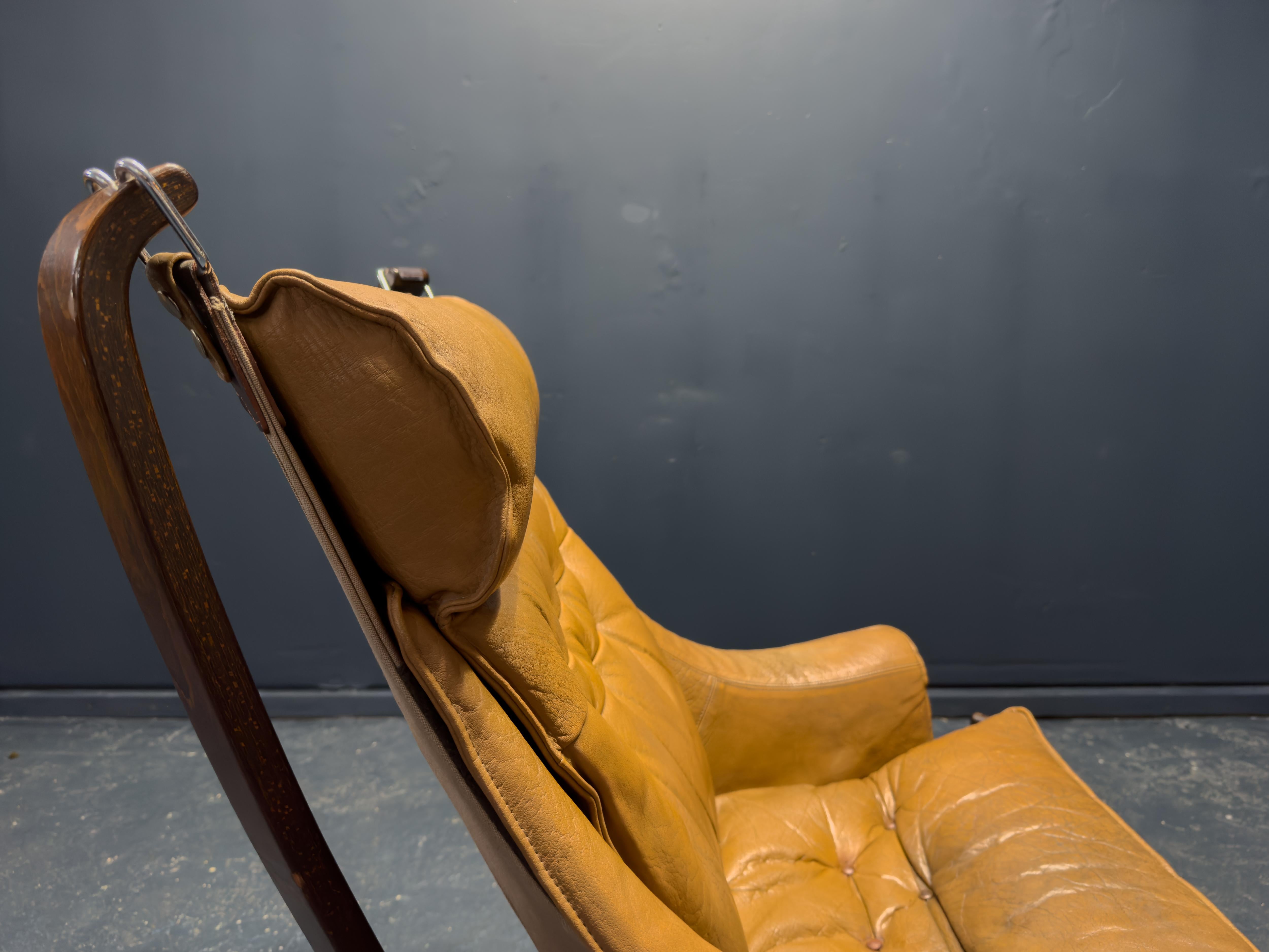 Falcon Chair with Footstool by Sigurd Resell For Sale 2