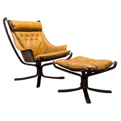 Falcon Chair with Footstool by Sigurd Resell