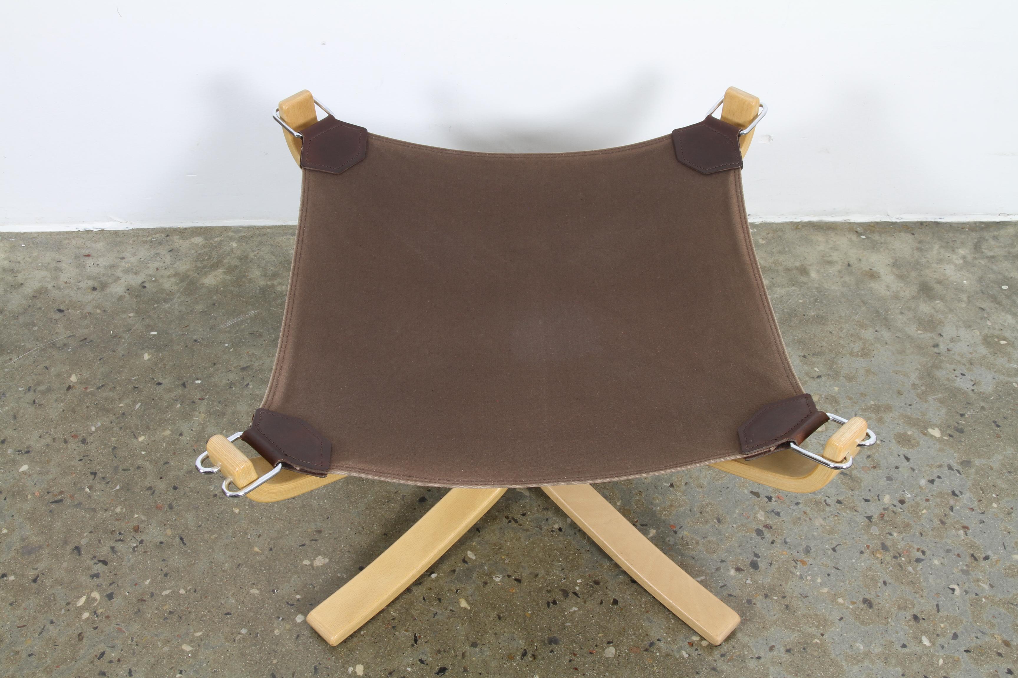 Falcon Chair with Ottoman by Sigurd Ressell, 1970s 7