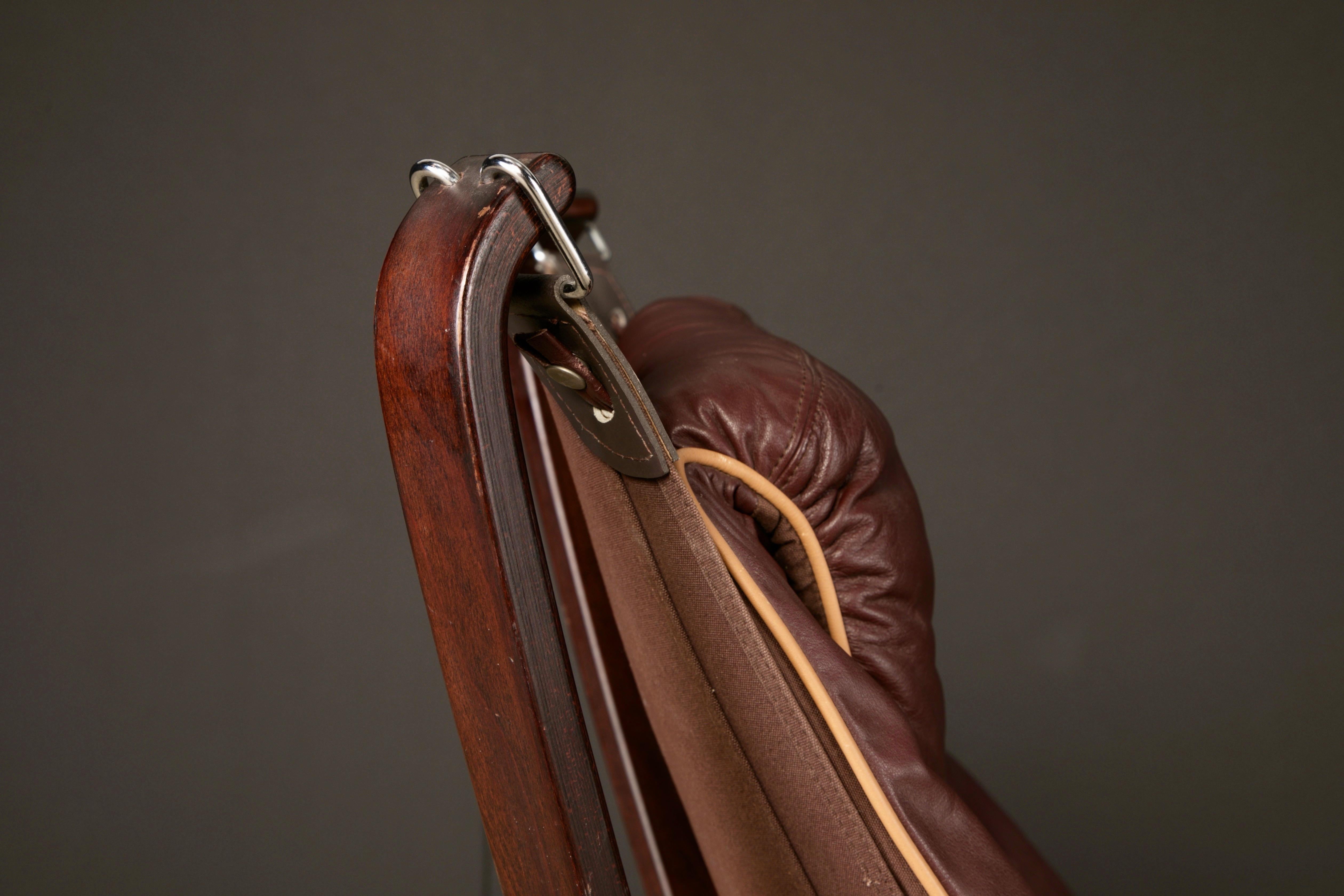 'Falcon' Sessel & Ottomane von Sigurd Ressell für Vatne Møbler, 1970er Jahre, signiert im Angebot 8