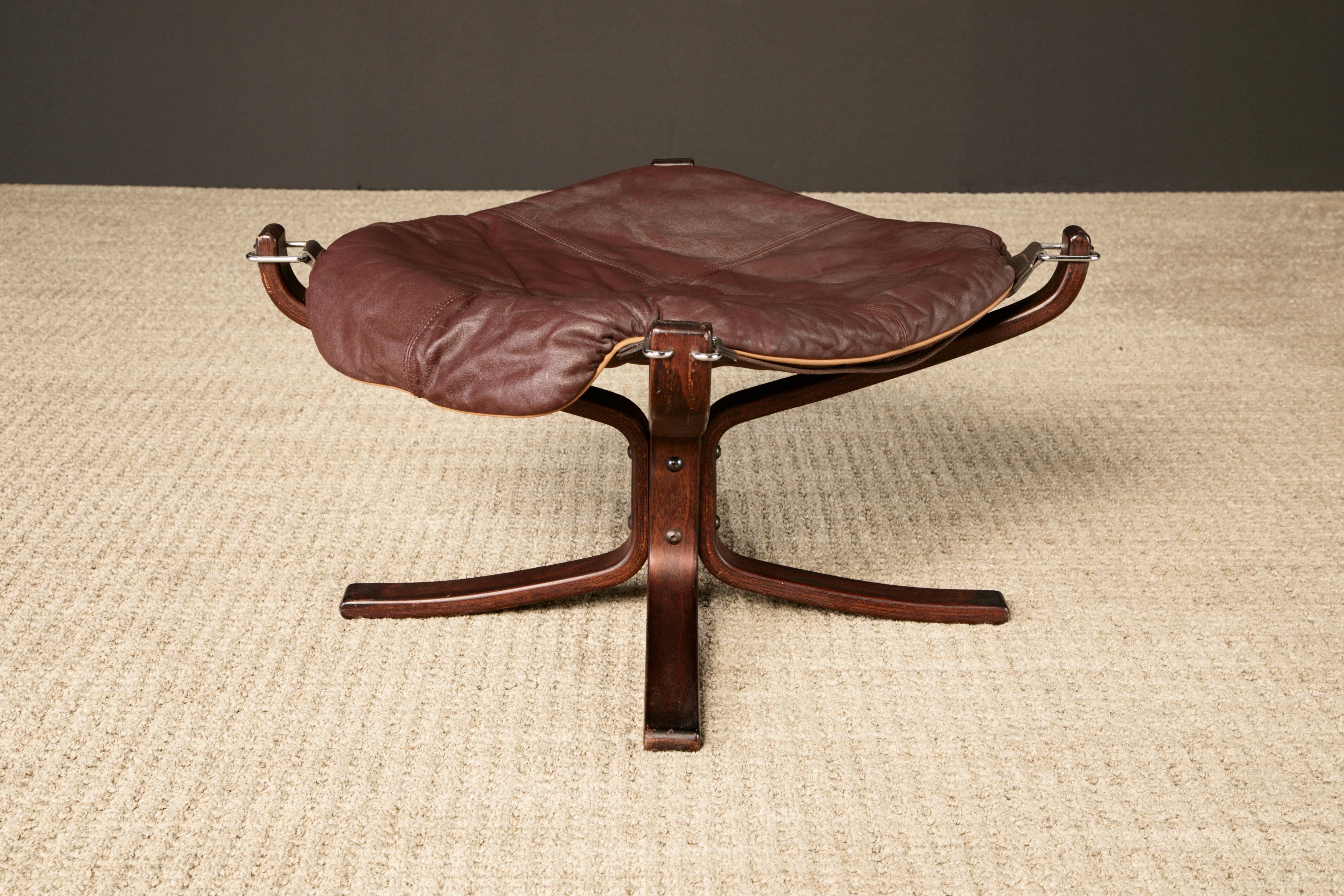 'Falcon' Sessel & Ottomane von Sigurd Ressell für Vatne Møbler, 1970er Jahre, signiert im Angebot 11