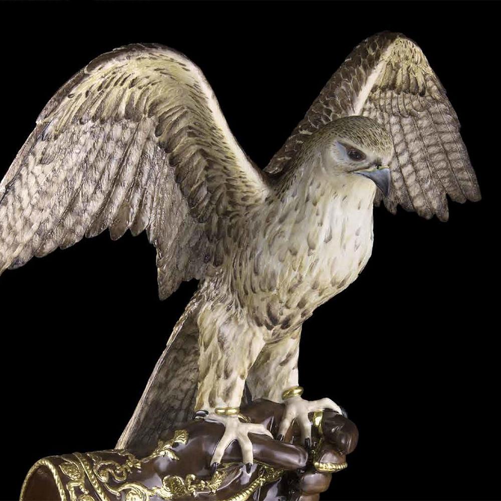 Italian Falcon Flying Sculpture For Sale