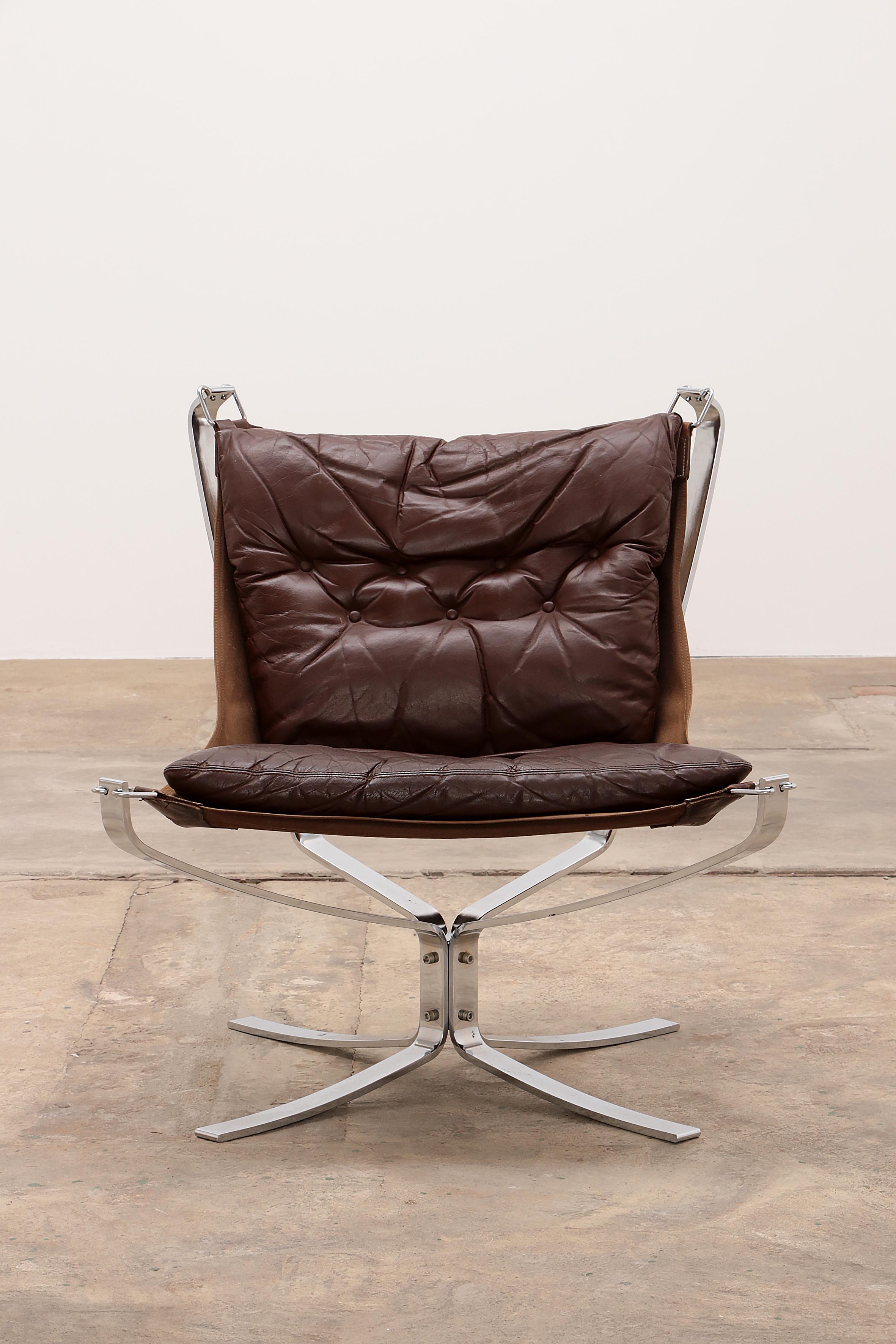 Norwegian Falcon Lounge Chair by Sigurd Ressel for Vatne Mobler, Norway, 1970s