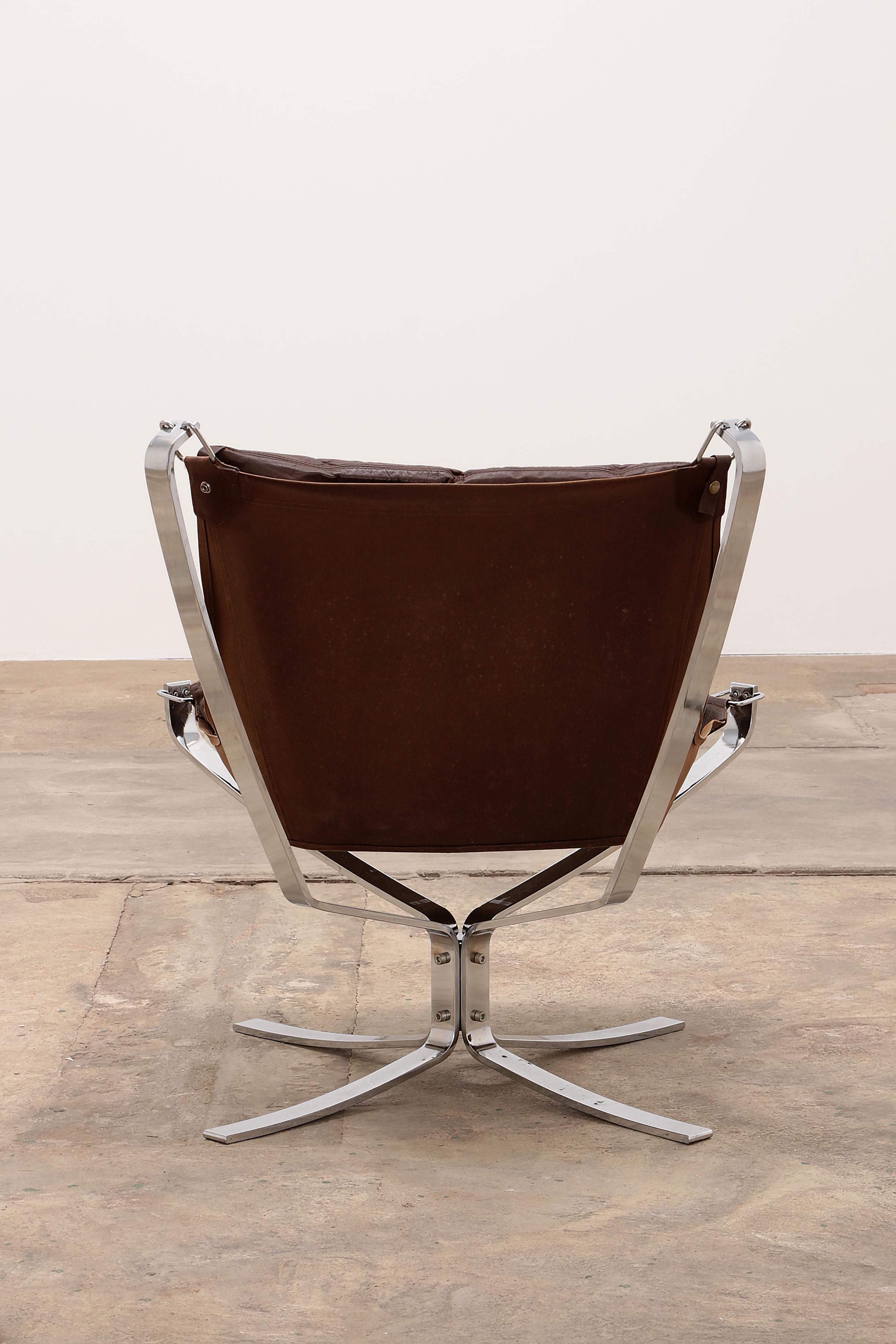 Late 20th Century Falcon Lounge Chair by Sigurd Ressel for Vatne Mobler, Norway, 1970s