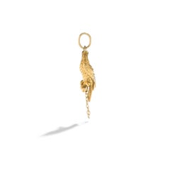 Falcon Yellow Gold 18 Karat Pendant Charm Pendant