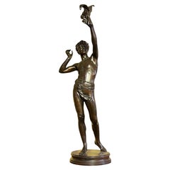 Falconer Bronze Sculpture After Adolphe Martial Thabard (1831-1905)