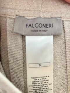 Falconeri Black Pleated Skirt with Copper Lamé - Virgin Wool - Made in Italy - S