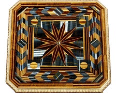 Tavolo con occhio di falco e occhio di tigre di Théodore Millet