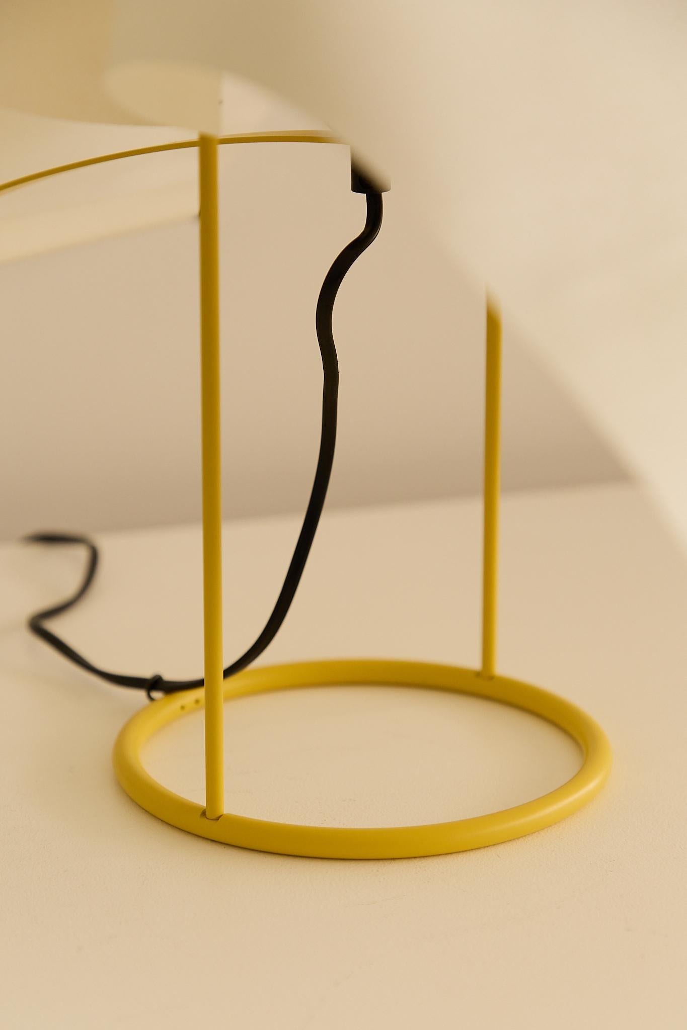 Metal Falene Table Lamp For Sale