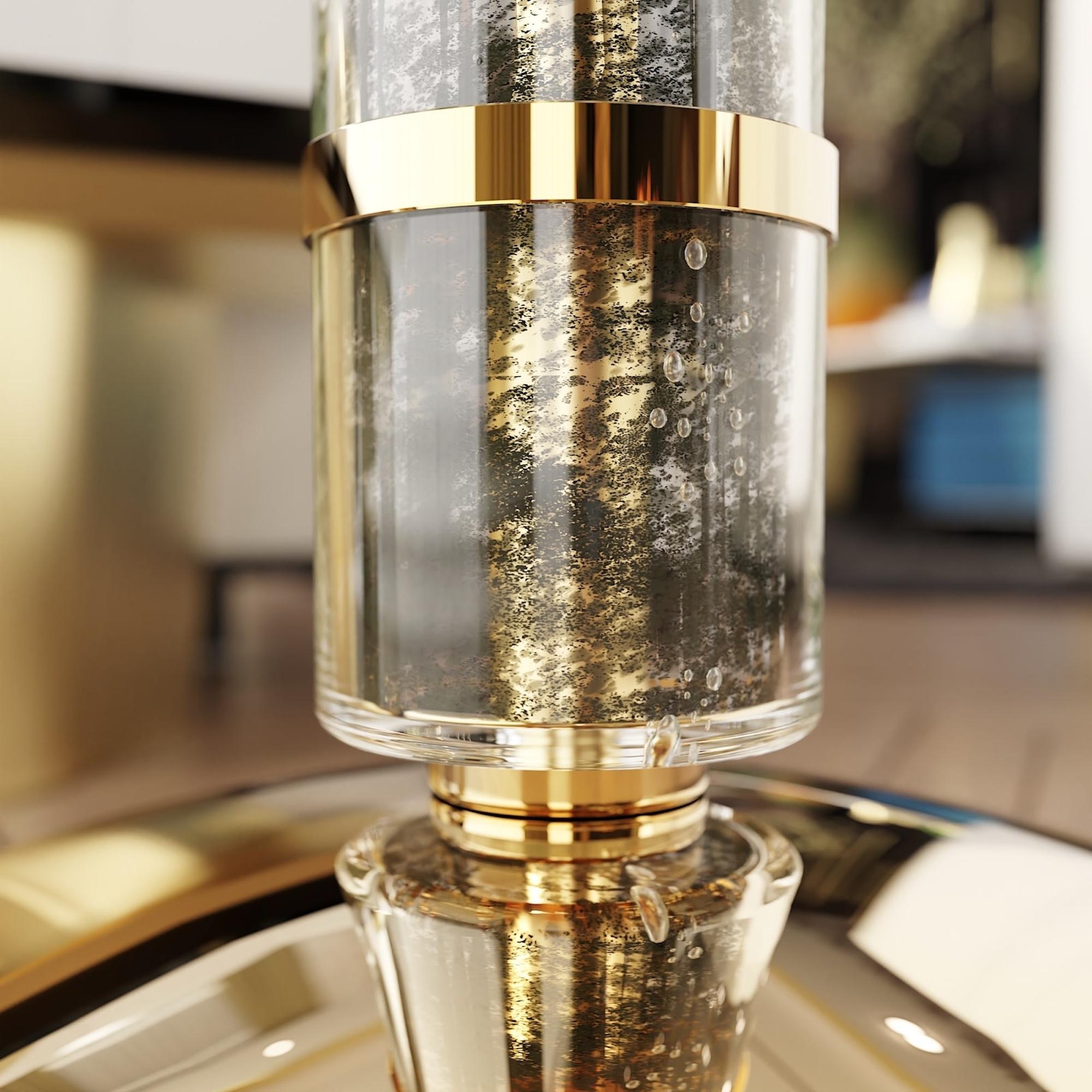 FALIER Modernes Design Muranoglas Stehleuchte 1 Licht Led (Metall) im Angebot