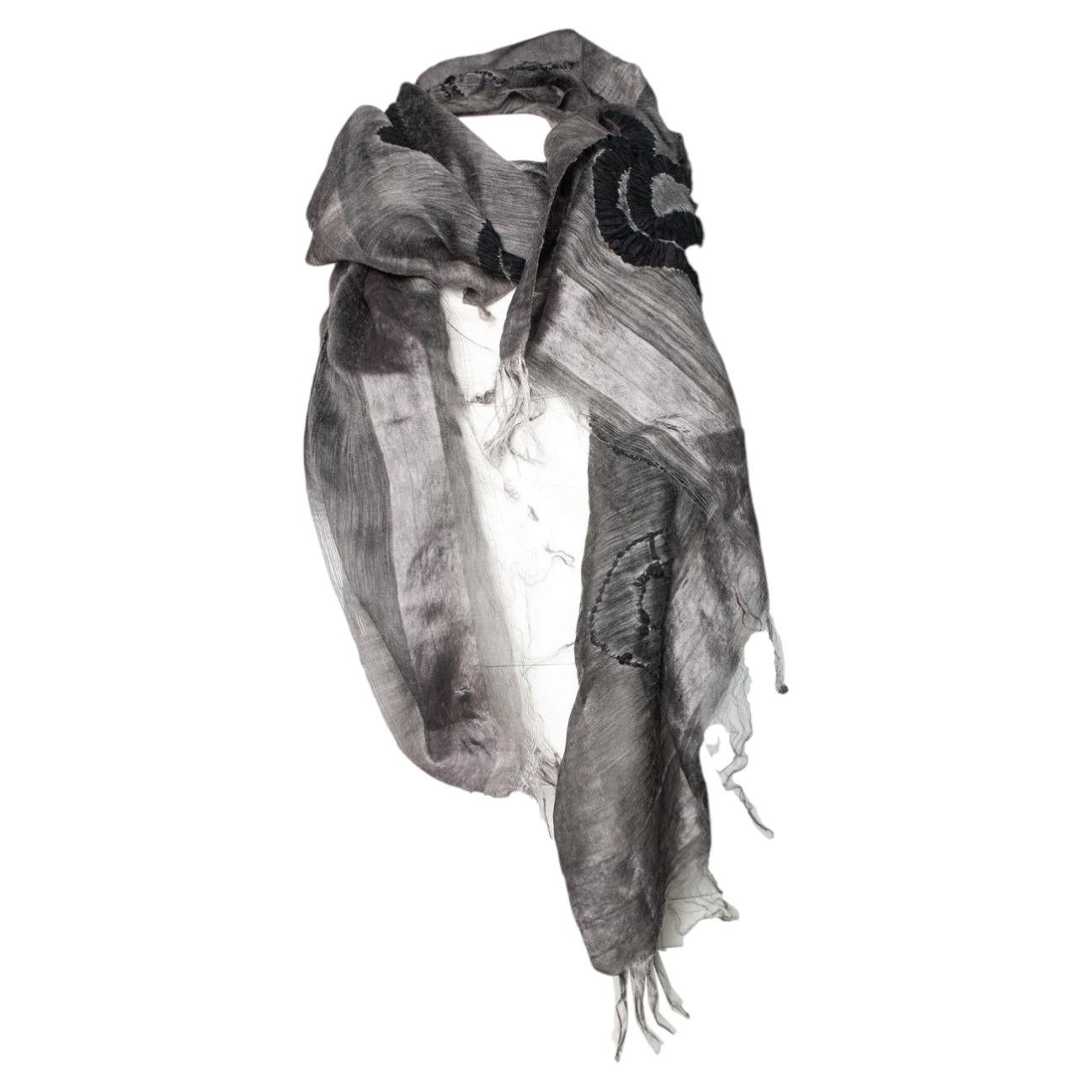 Faliero Sarti, Brown silk scarf