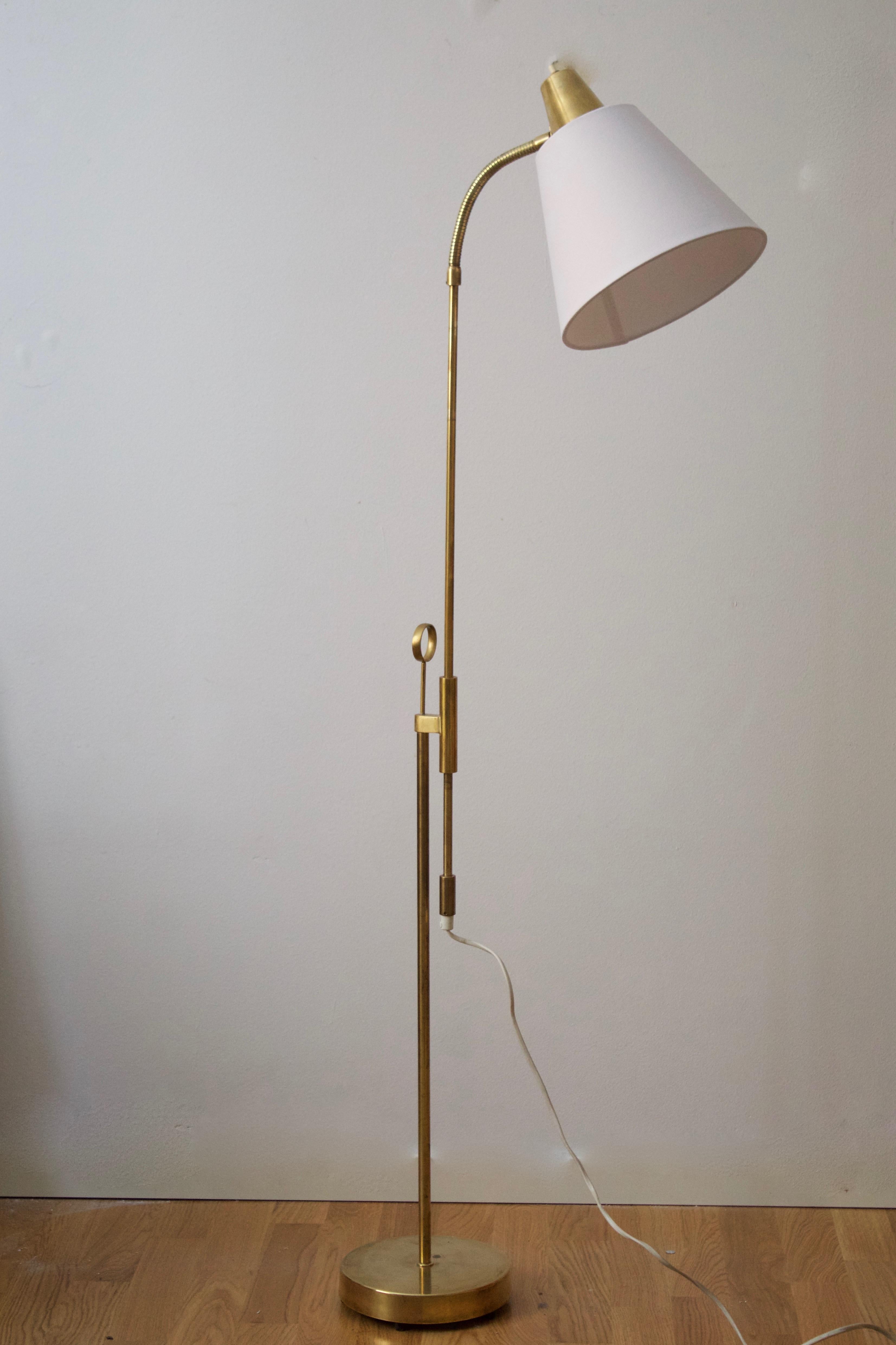 An adjustable floor lamp. Produced by Falkenbergs Belysning.

Other designers of the period include Hans Bergström, Hans-Agne Jacobson, Alvar Aalto, Josef Frank, and Paavo Tynell.