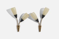 Falkenberg Belysning, Apliques, Latón, Metal, Vidrio, Suecia, Años 60