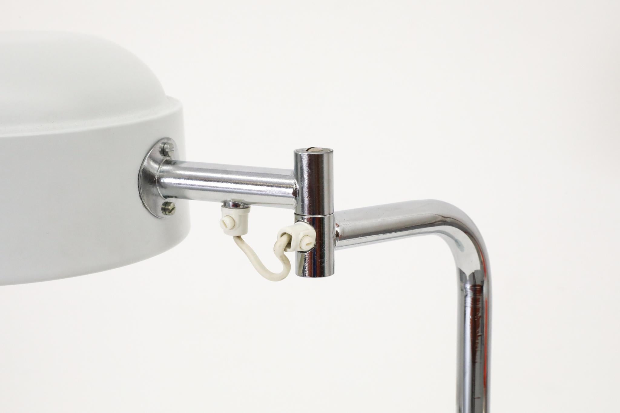 Falkenbergs Belysning Articulating Table Lamps with Chrome Stem For Sale 6